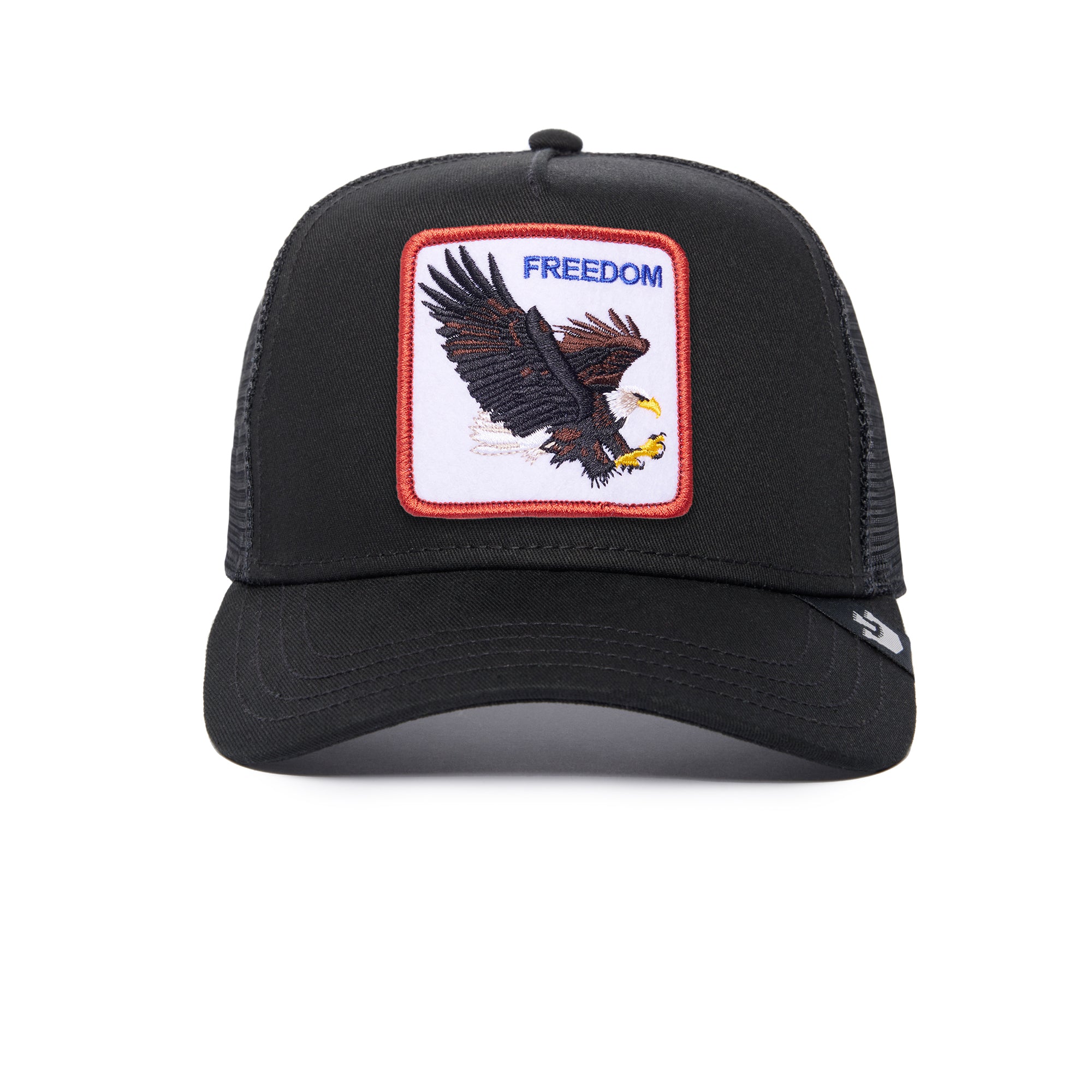 The Freedom Eagle Black Trucker Cap