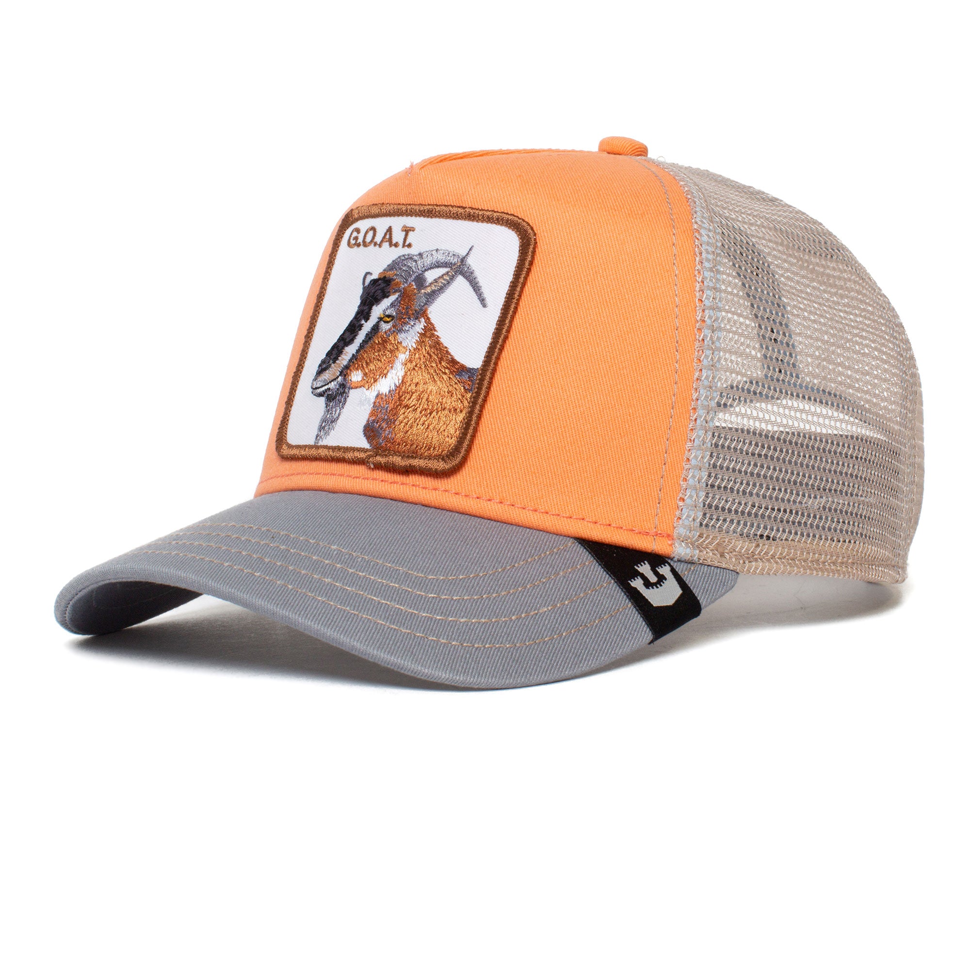 The GOAT Coral Trucker Cap