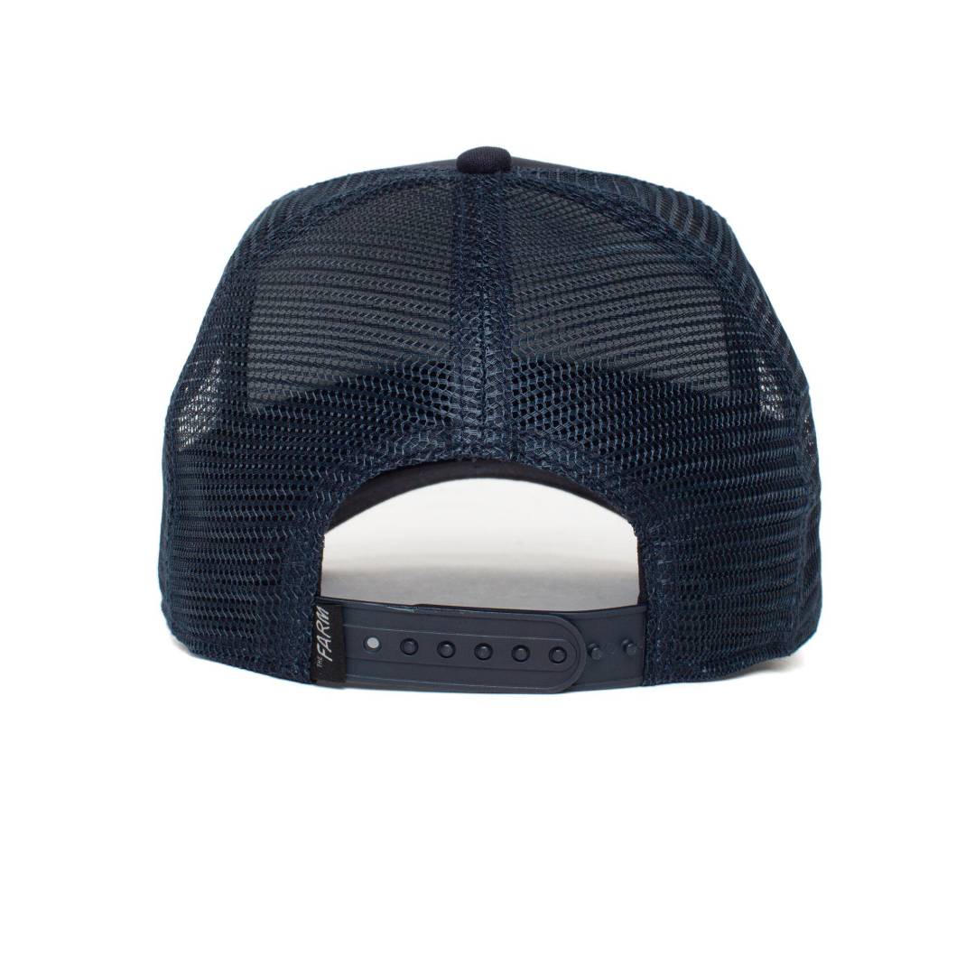 The Lone Wolf Navy Trucker Cap
