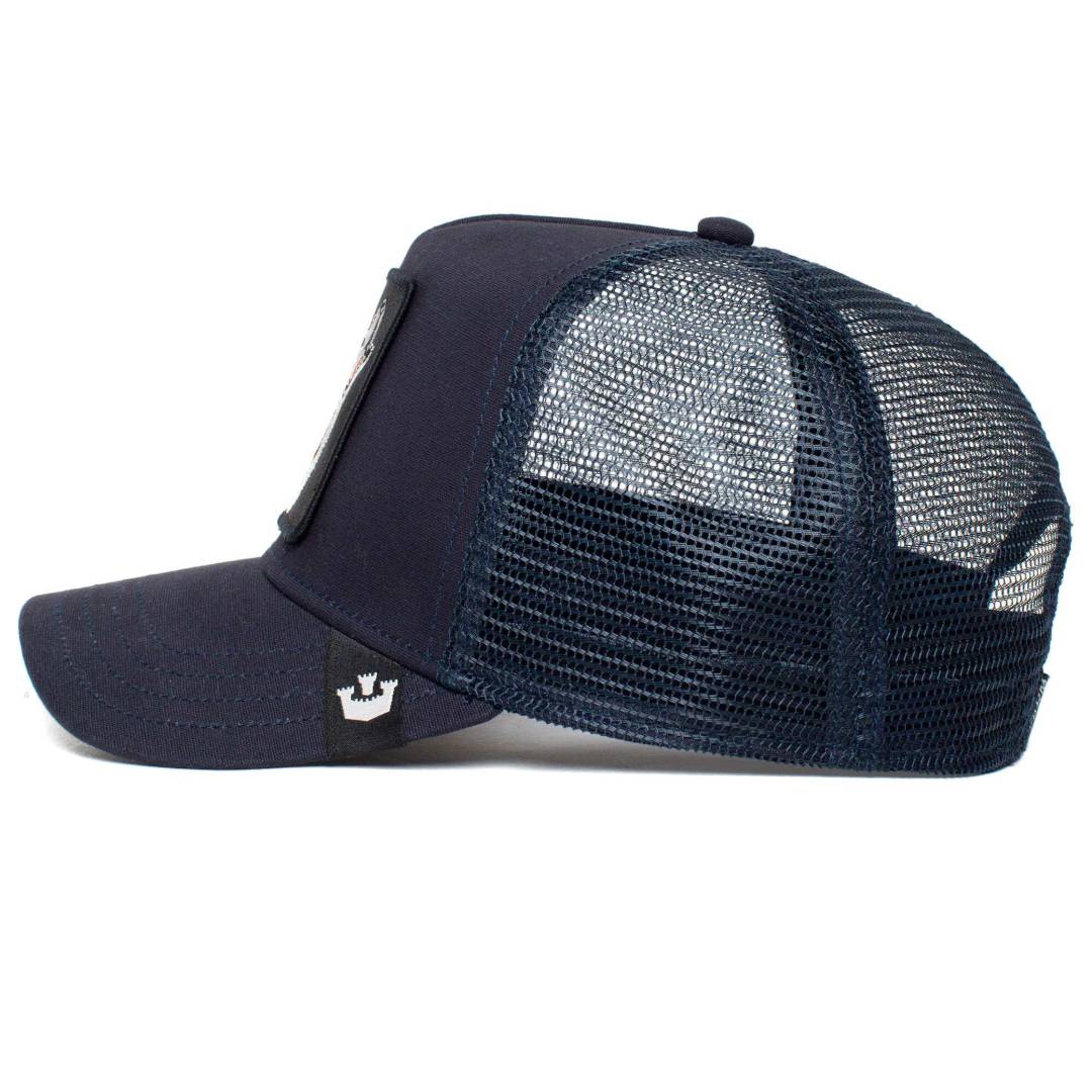 The Lone Wolf Navy Trucker Cap
