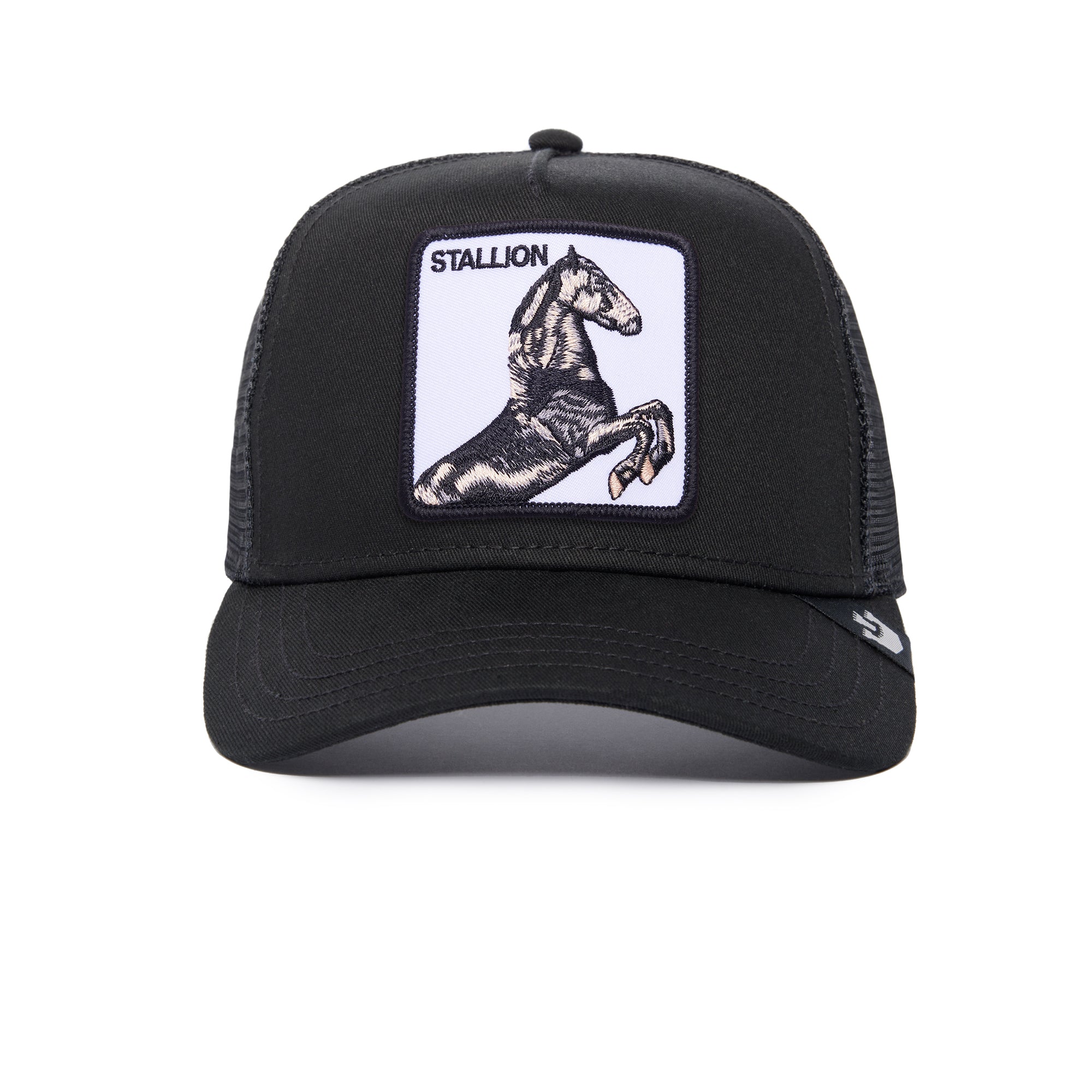 The Stallion Black Trucker Cap