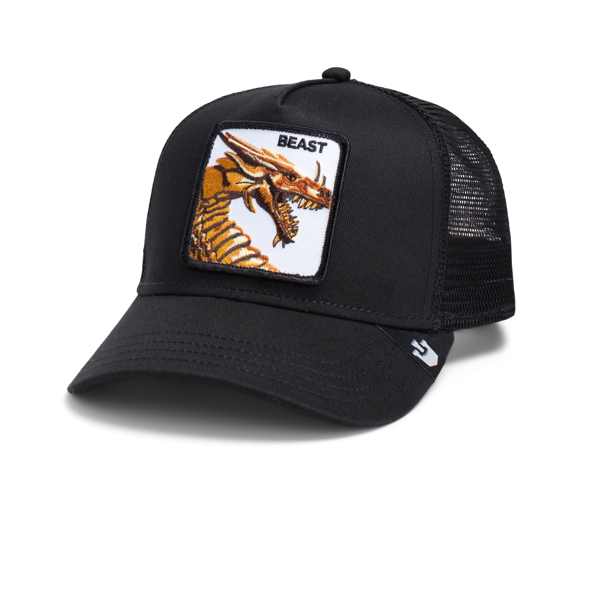 The Beast Dragon Black Trucker Cap