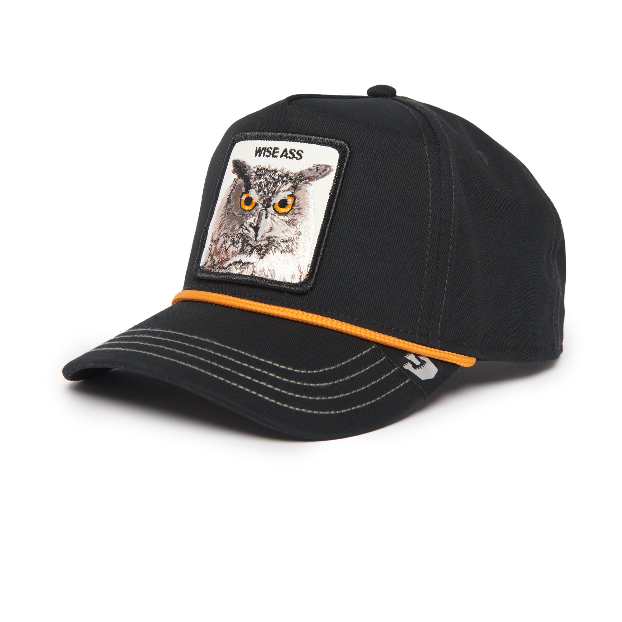 Wise Owl 100 Black Baseball Cap