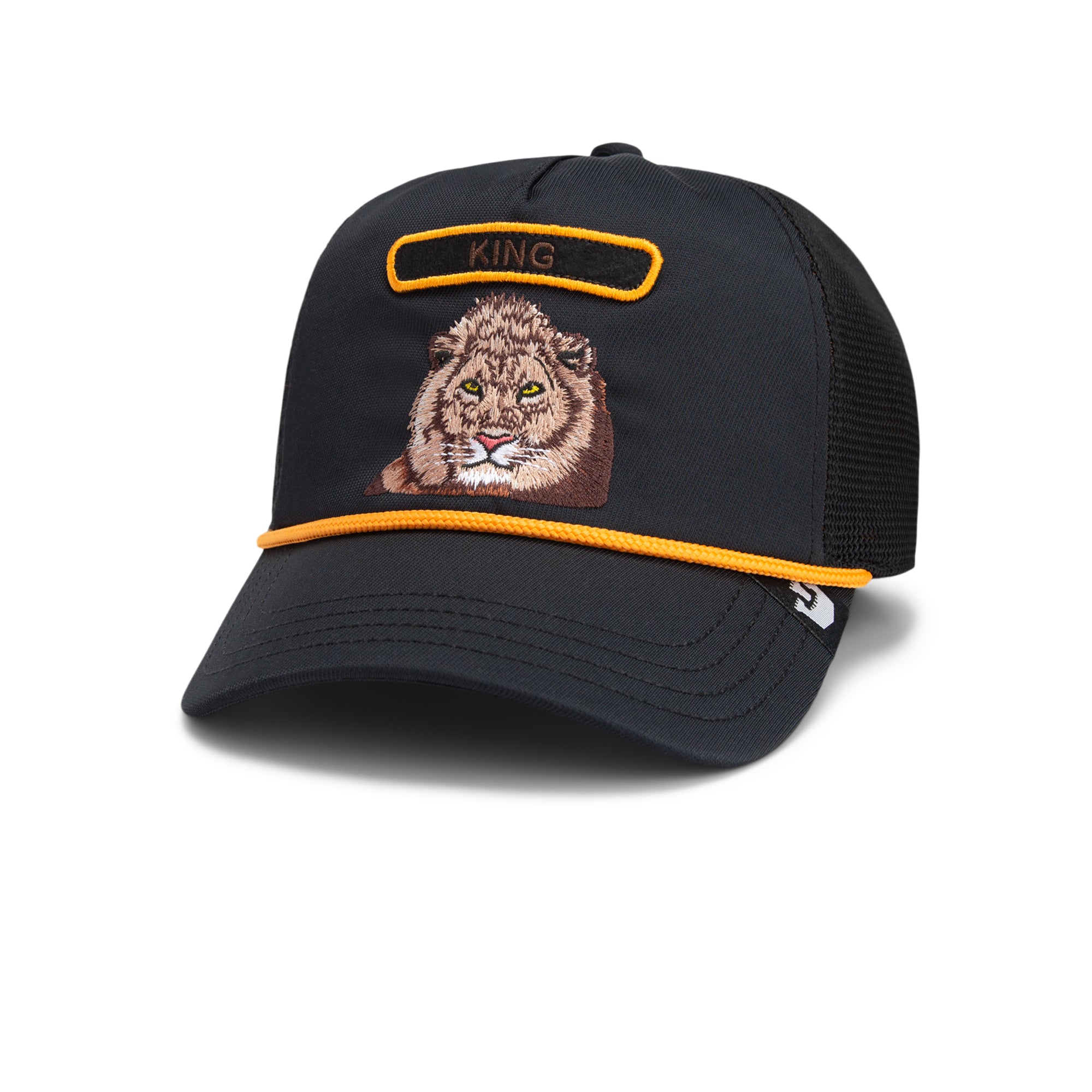 The Lion Black Trucker Cap