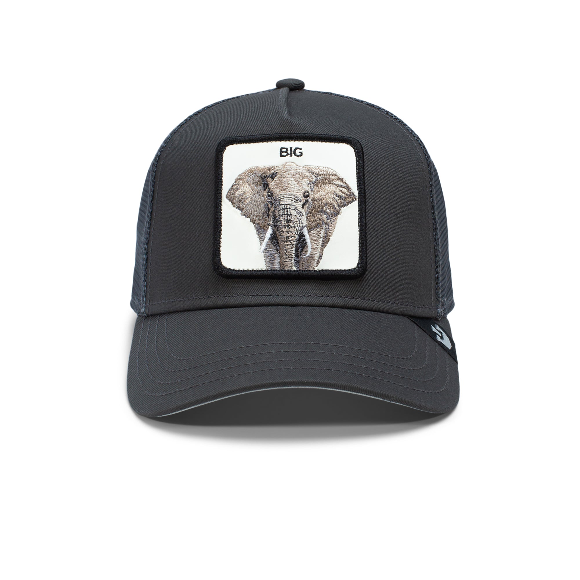 The Big Elephant Charcoal Trucker Cap