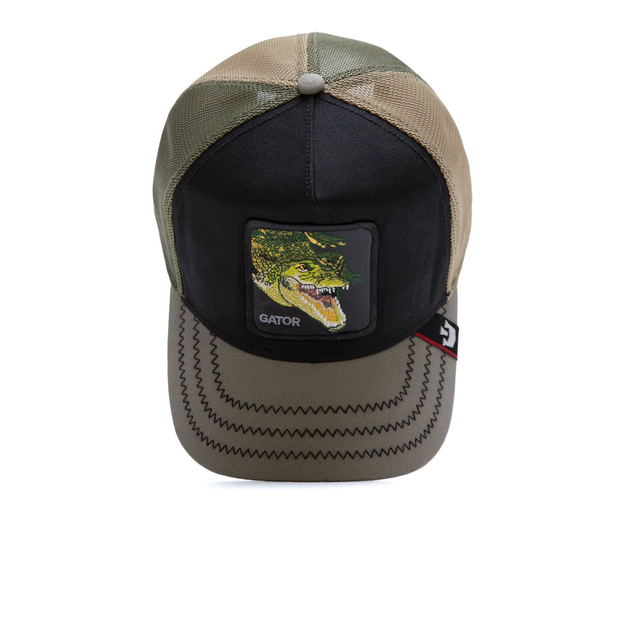 Tri Gator Olive Trucker Cap