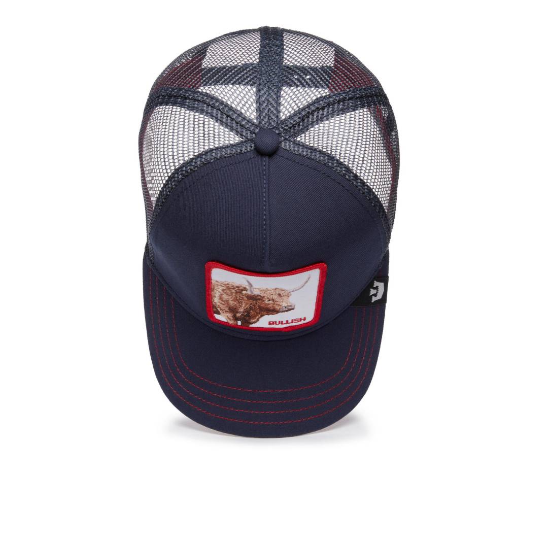 The Bullish Bull Navy Trucker Cap