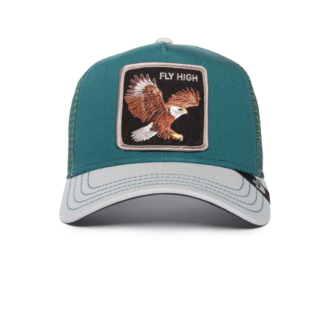The Fly High Bird Emerald Trucker Cap