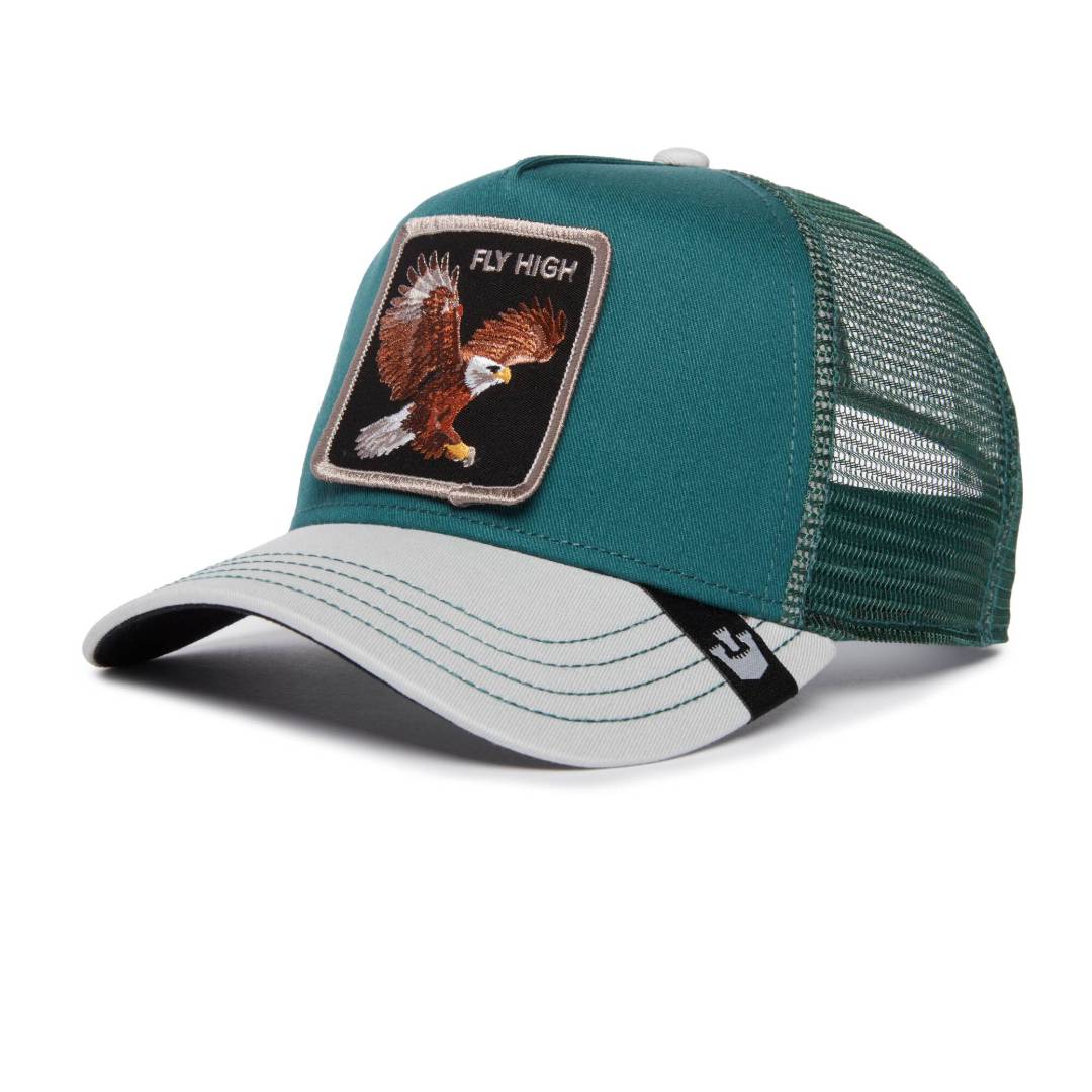 The Fly High Bird Emerald Trucker Cap