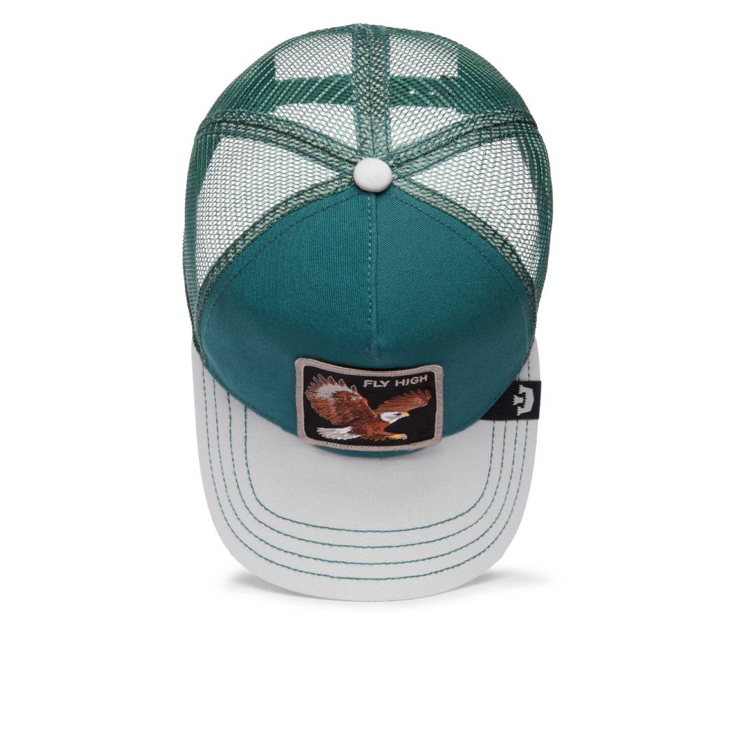 The Fly High Bird Emerald Trucker Cap