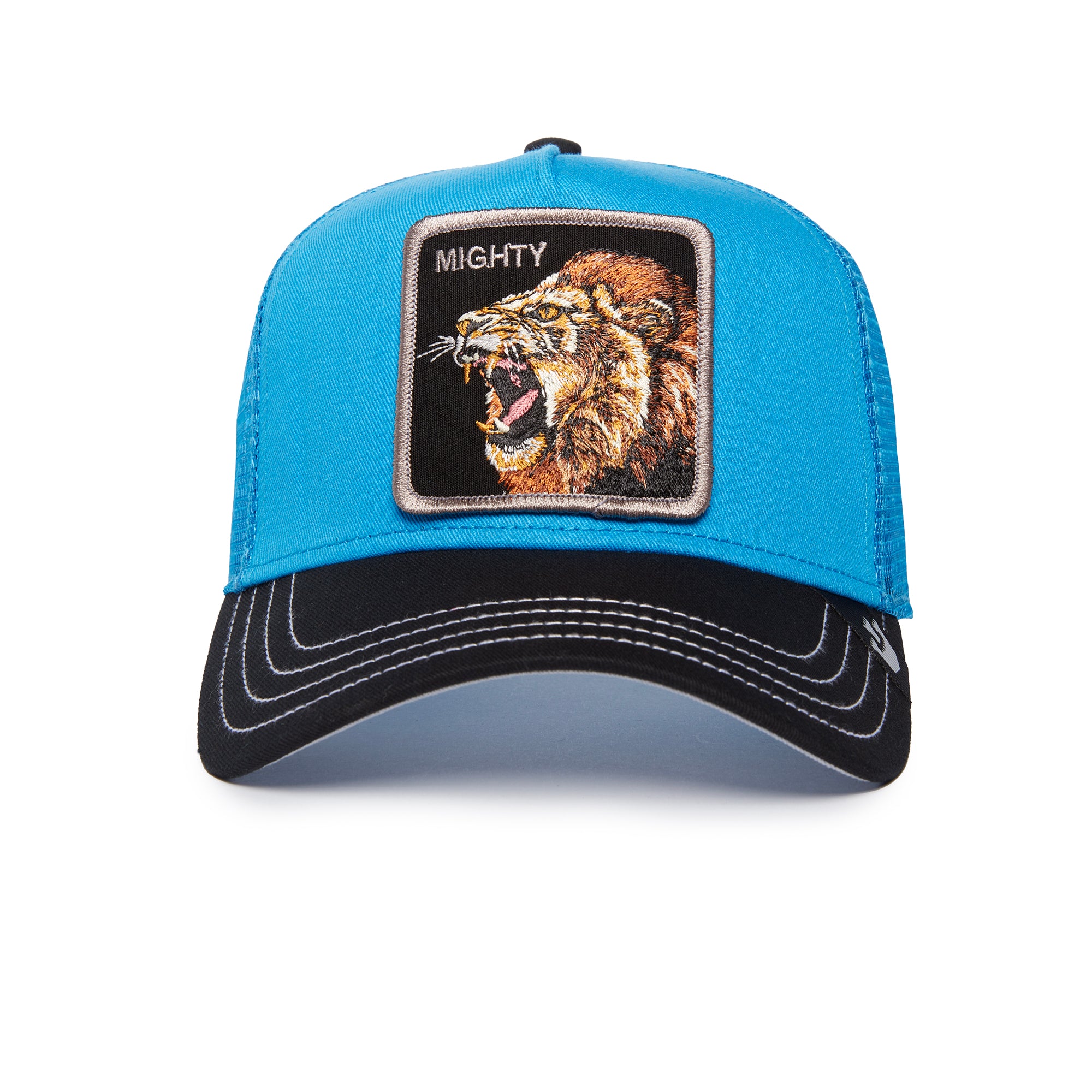 The Mighty Lion Blue Trucker Cap