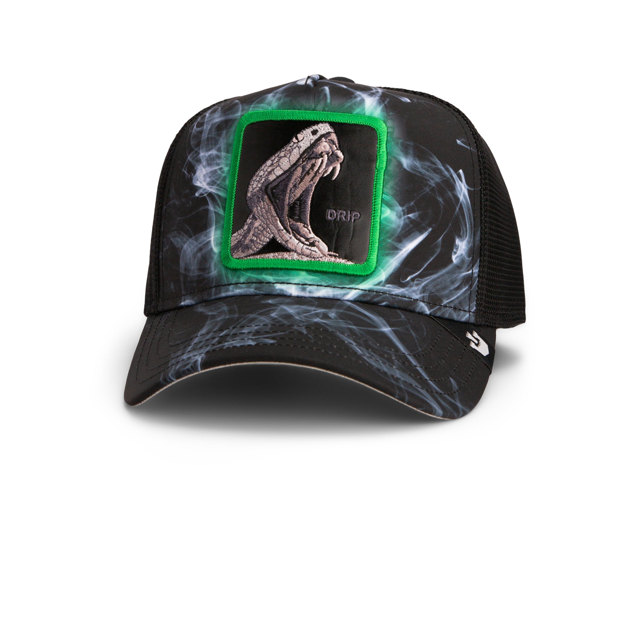 Drip Neon Noir Black Trucker Cap