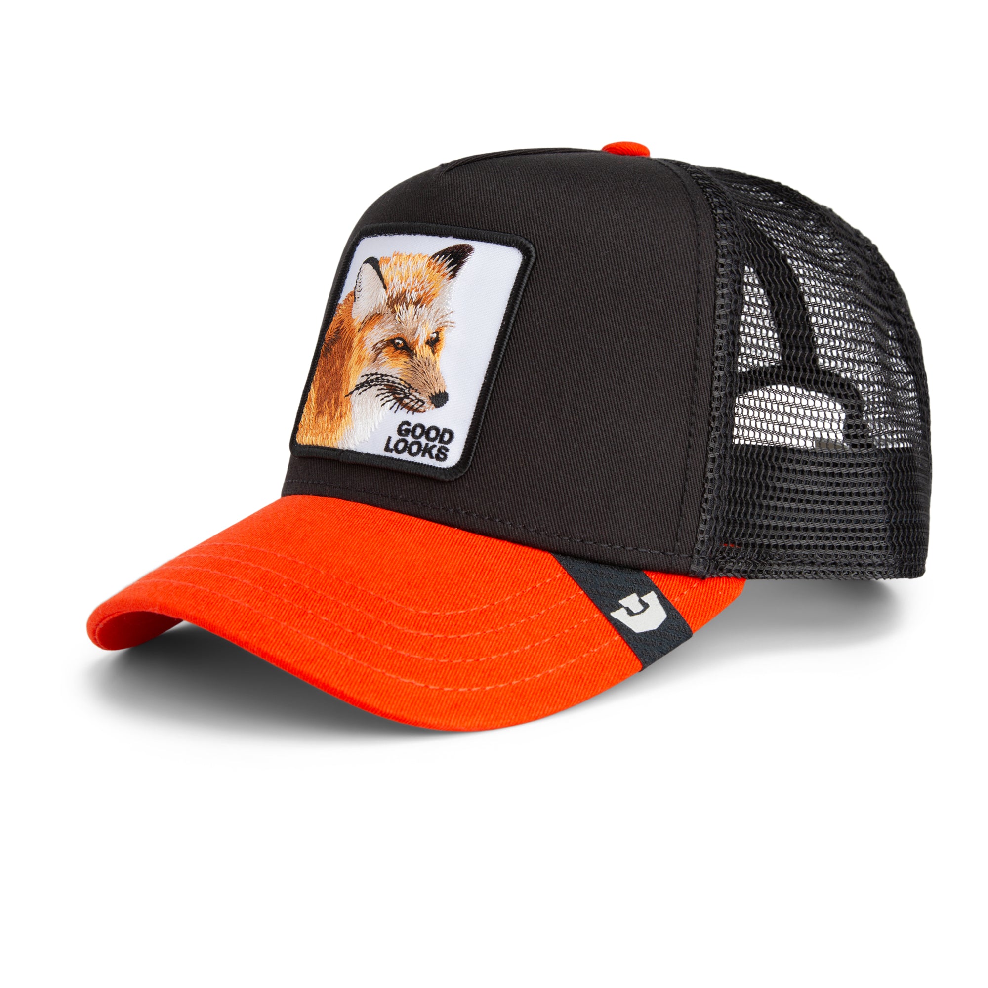The Good Looks Fox Black Trucker Cap