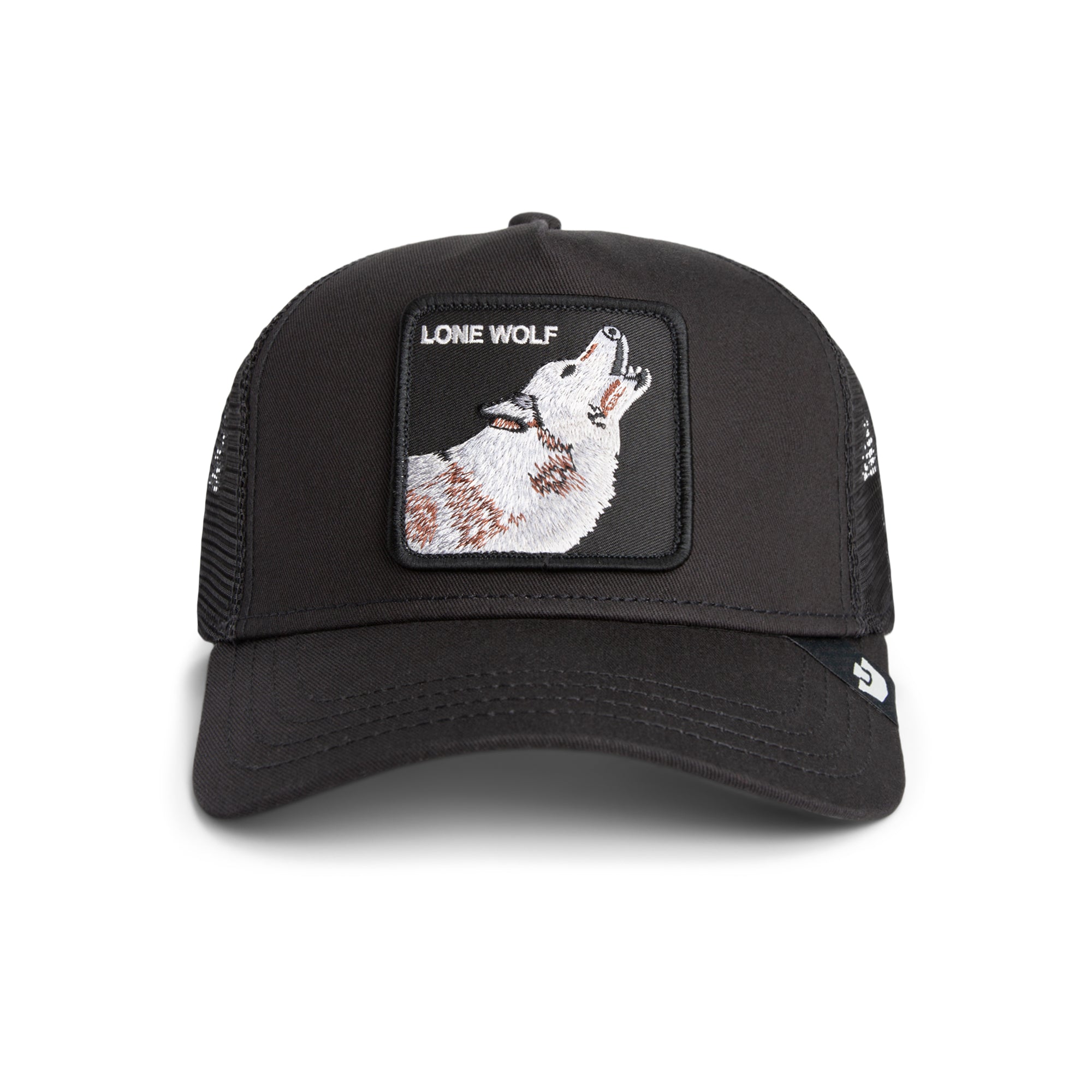 Lone Wolf Black Trucker Cap
