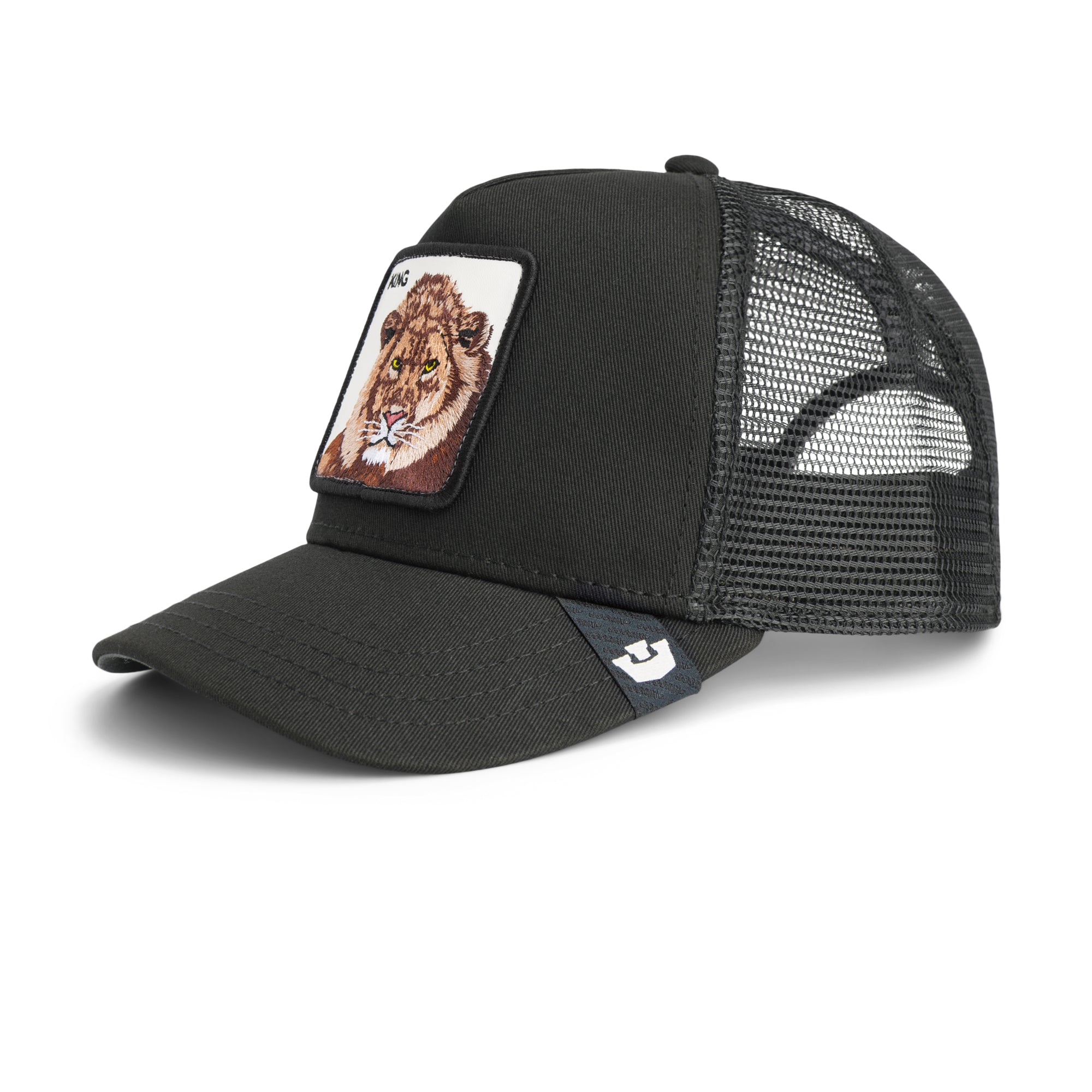 The Lion Black Trucker Cap