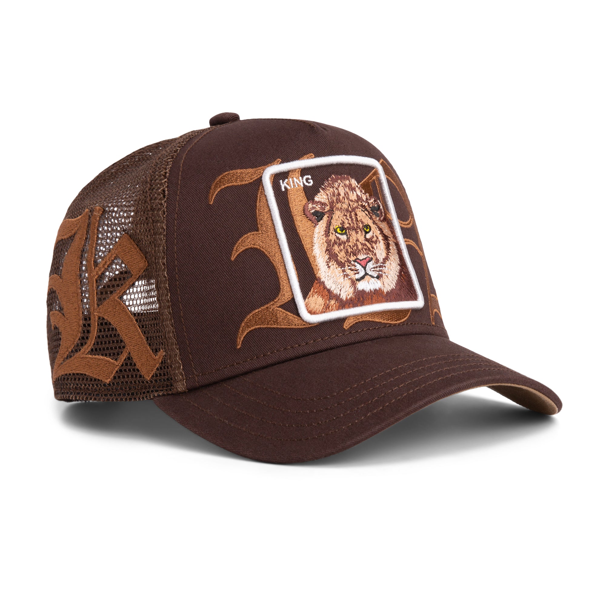 Old English King Ground Trucker Cap