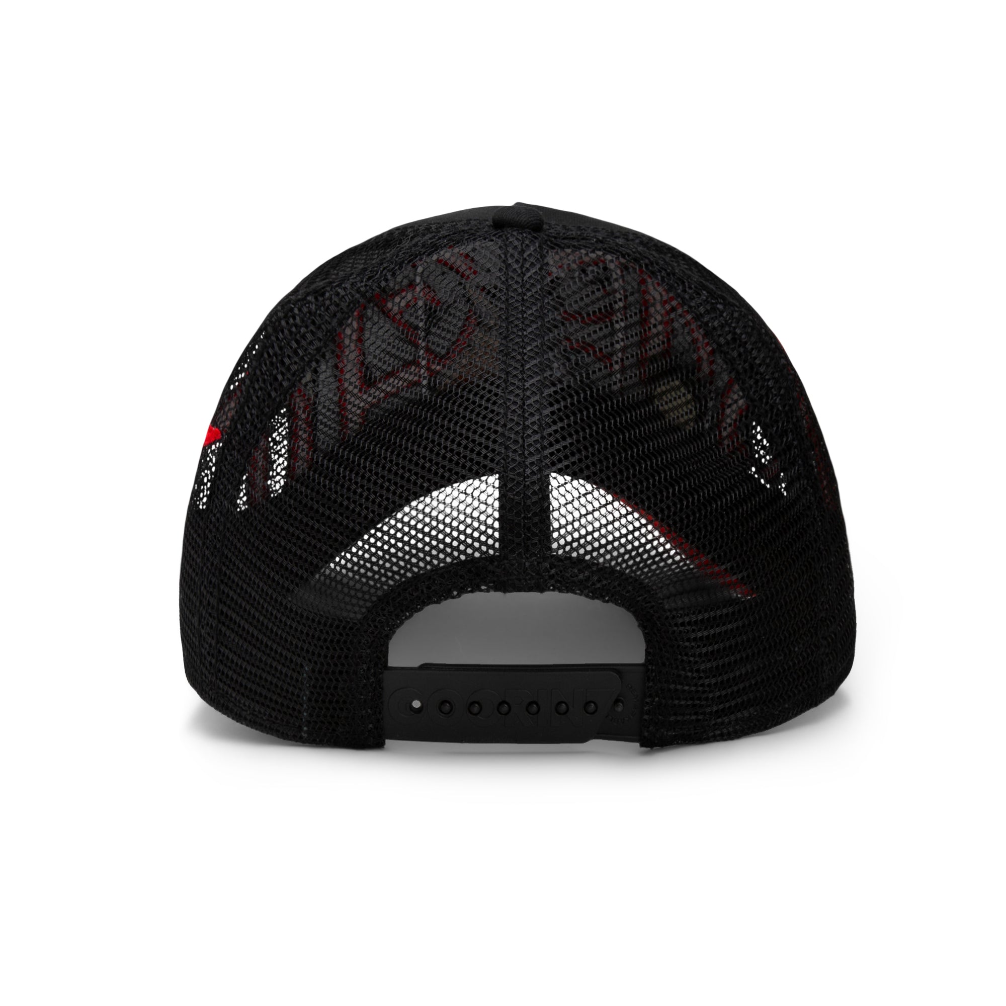 Old English Goat Black Trucker Cap
