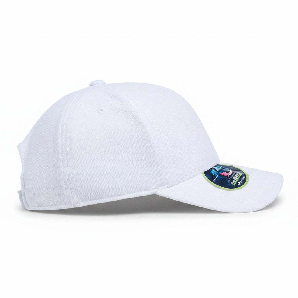 Flexfit: White Cool & Dry Mini Pique Adjustable Cap