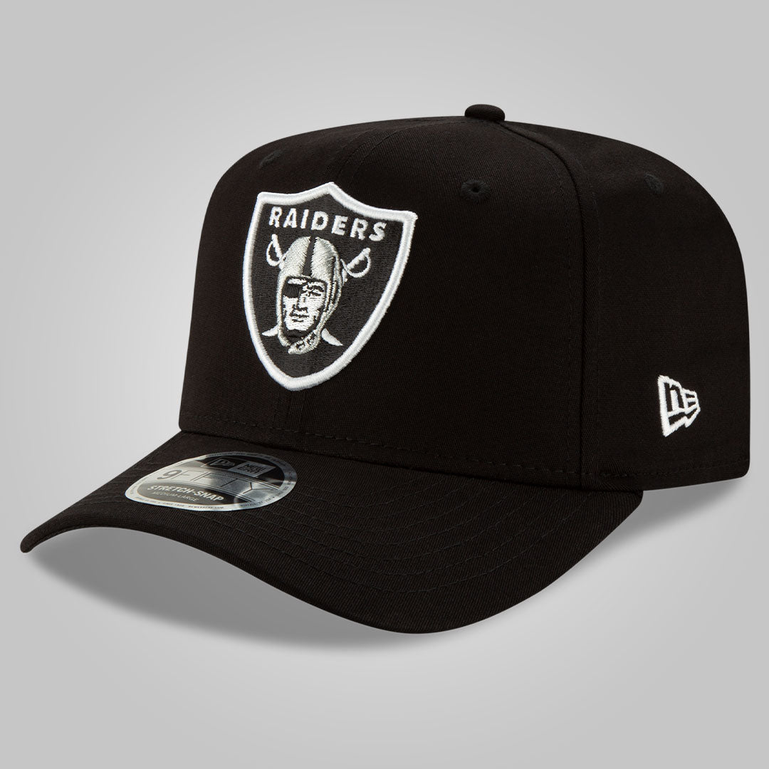 Las Vegas Raiders Black 9FIFTY Stretch Snap Cap