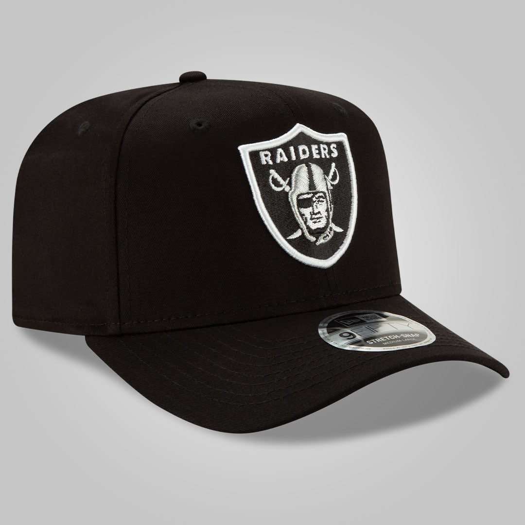Las Vegas Raiders Black 9FIFTY Stretch Snap Cap