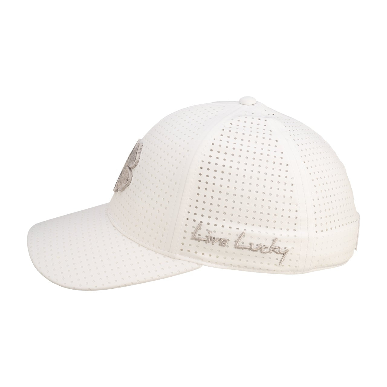 Perf 14 White Stretch Fit Cap