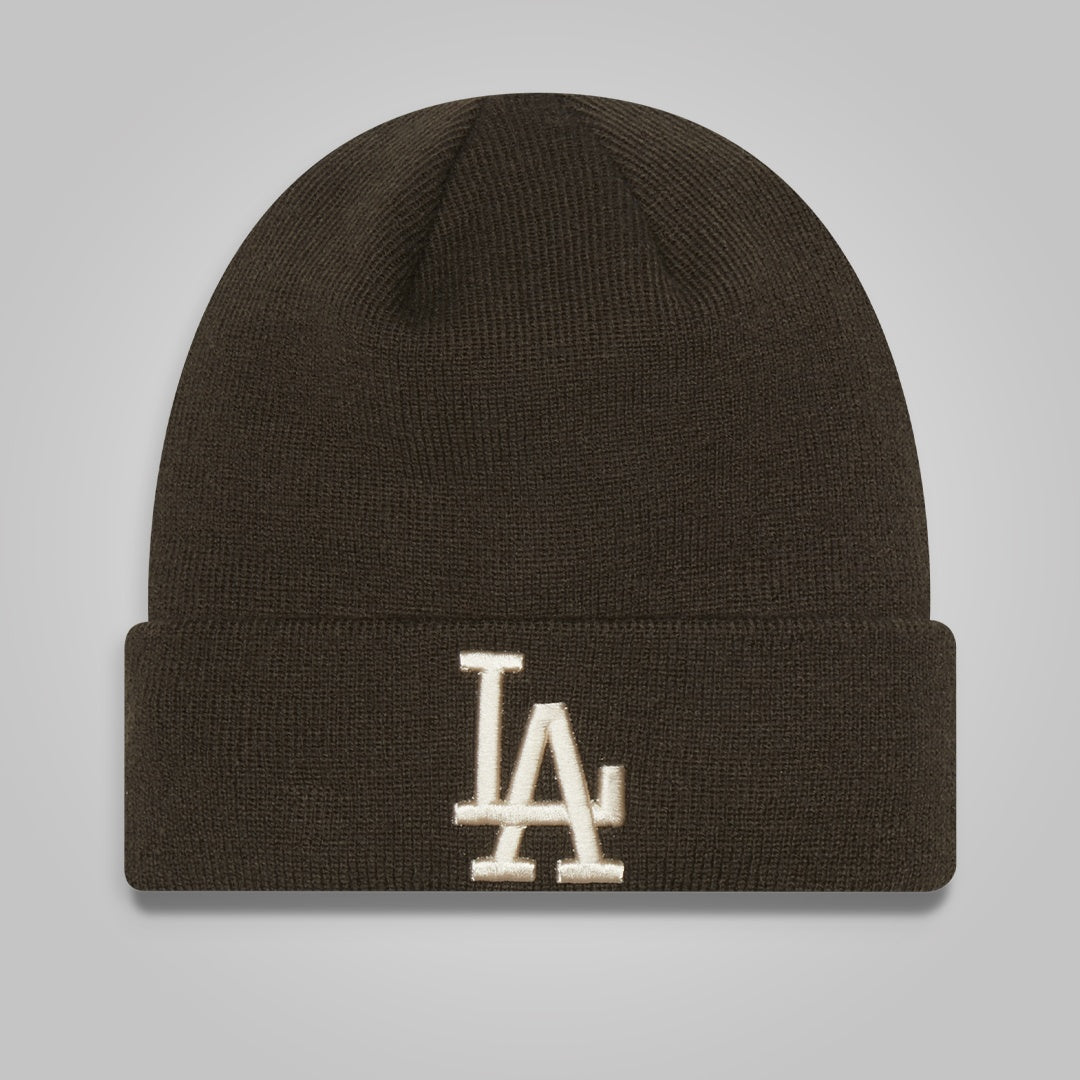 LA Dodgers League Essential Brown Beanie Hat - Main Image