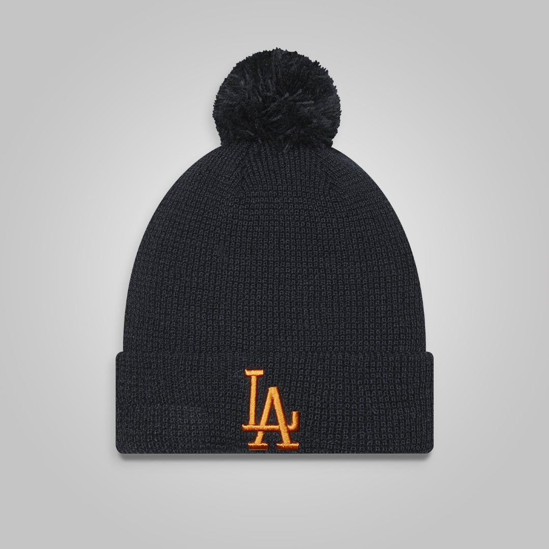 LA Dodgers Pop Navy Bobble Beanie Hat