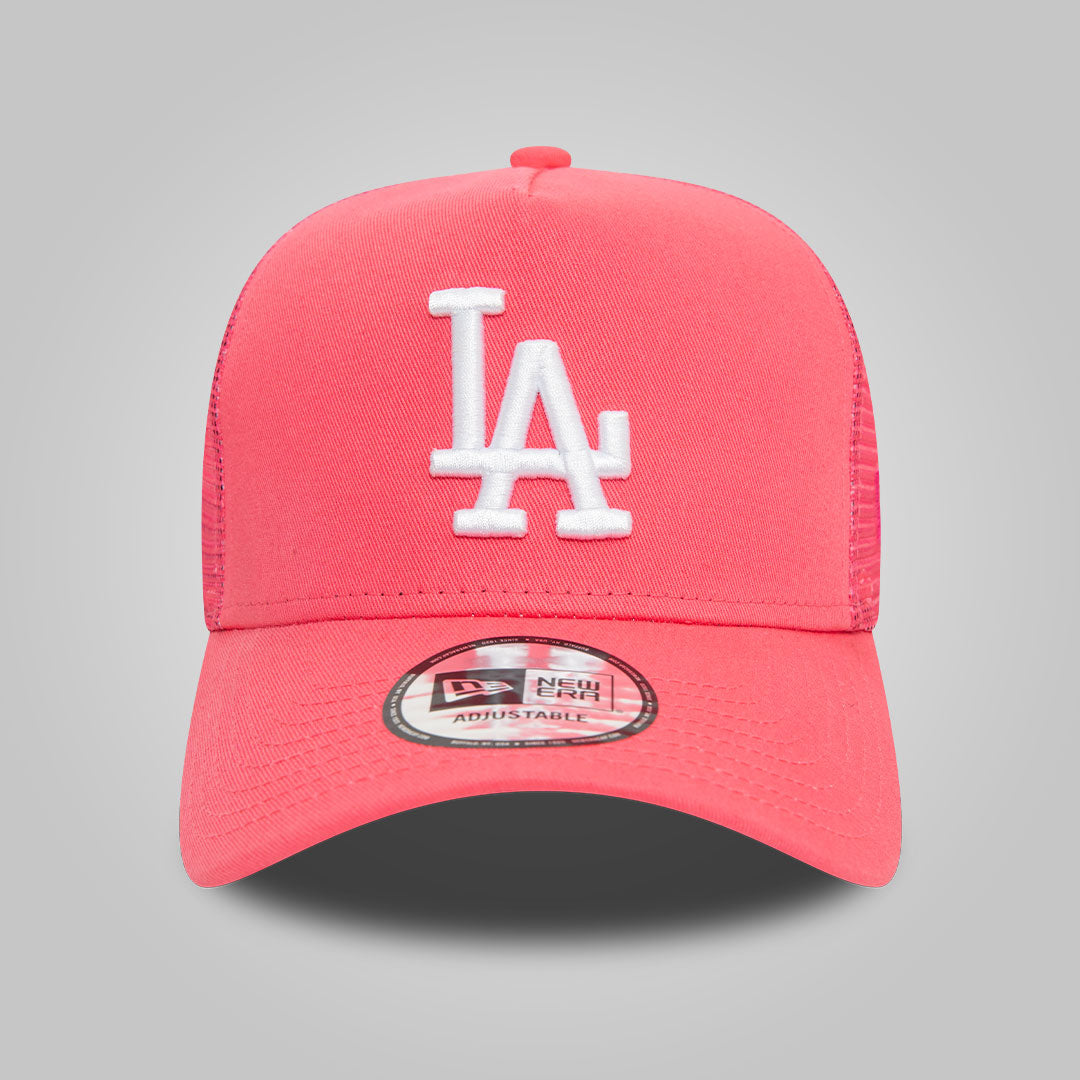 LA Dodgers League Essential Pink A-Frame Trucker Cap