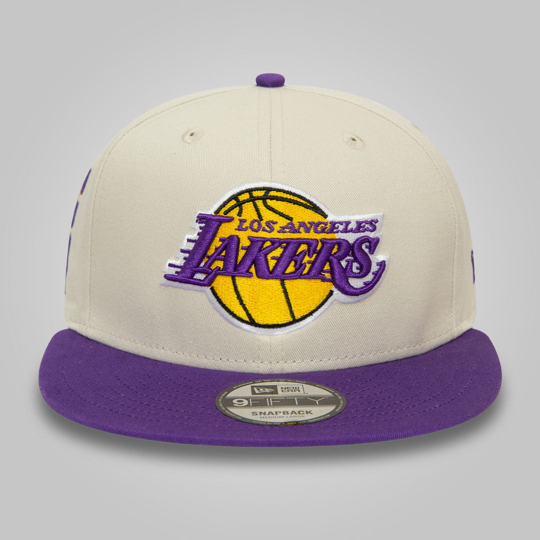 LA Lakers NBA Logo Stone 9FIFTY Snapback Cap