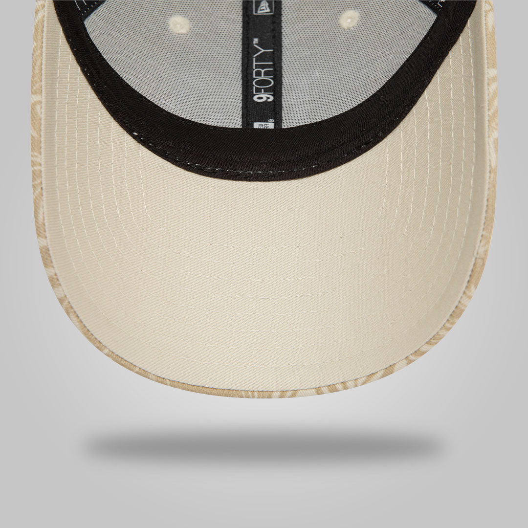 LA Dodgers MLB Summer All Over Print Light Beige 9FORTY Adjustable Cap