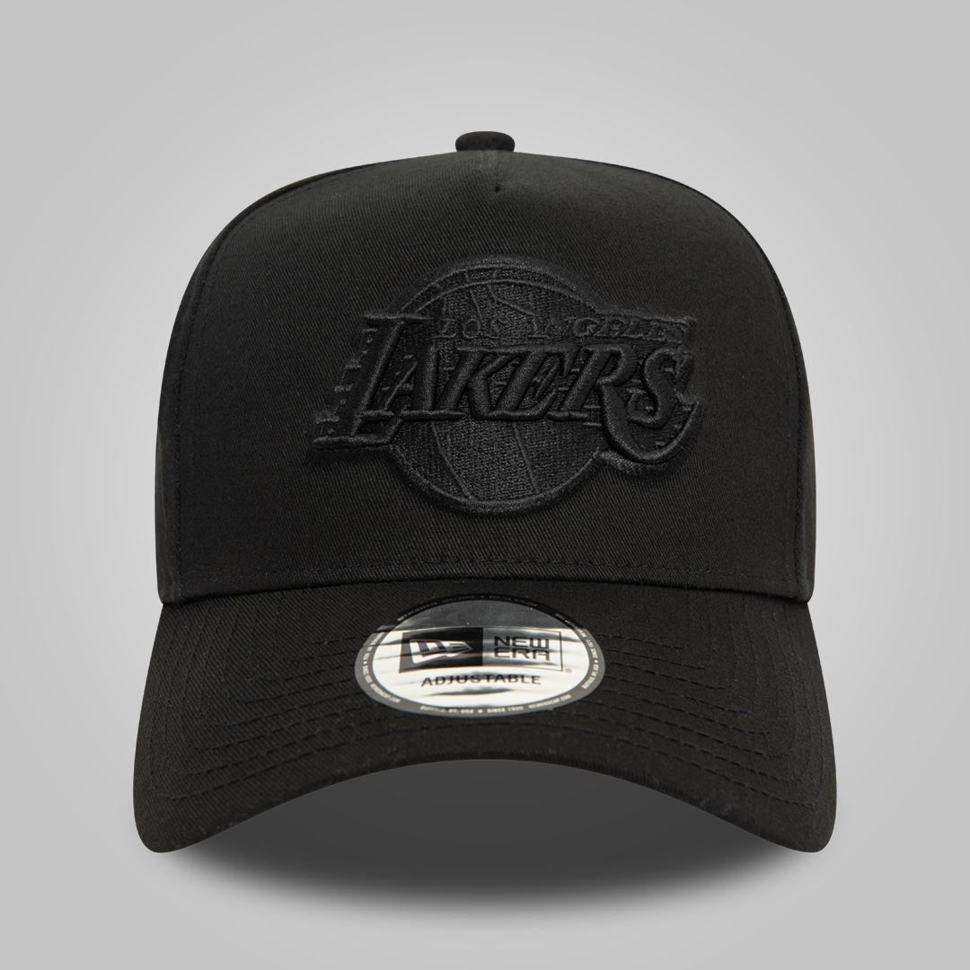 LA Lakers Monochrome Black 9FORTY E-Frame Adjustable Cap