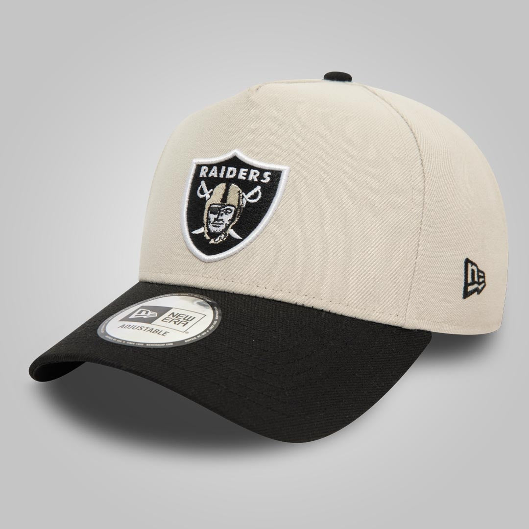 Las Vegas Raiders NFL Light Beige 9FORTY E-Frame Adjustable Cap