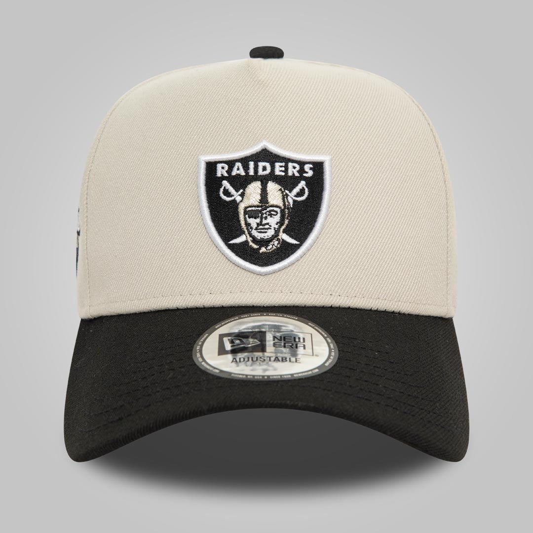Las Vegas Raiders NFL Light Beige 9FORTY E-Frame Adjustable Cap