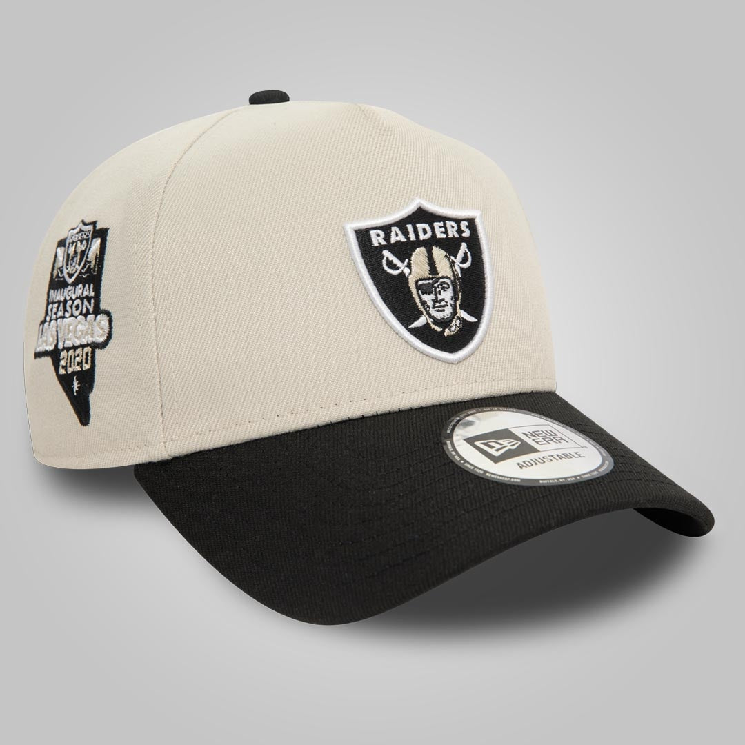 Las Vegas Raiders NFL Light Beige 9FORTY E-Frame Adjustable Cap