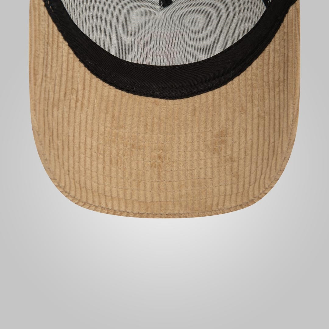 Boston Red Sox MLB Cord Beige E-Frame Adjustable Trucker Cap