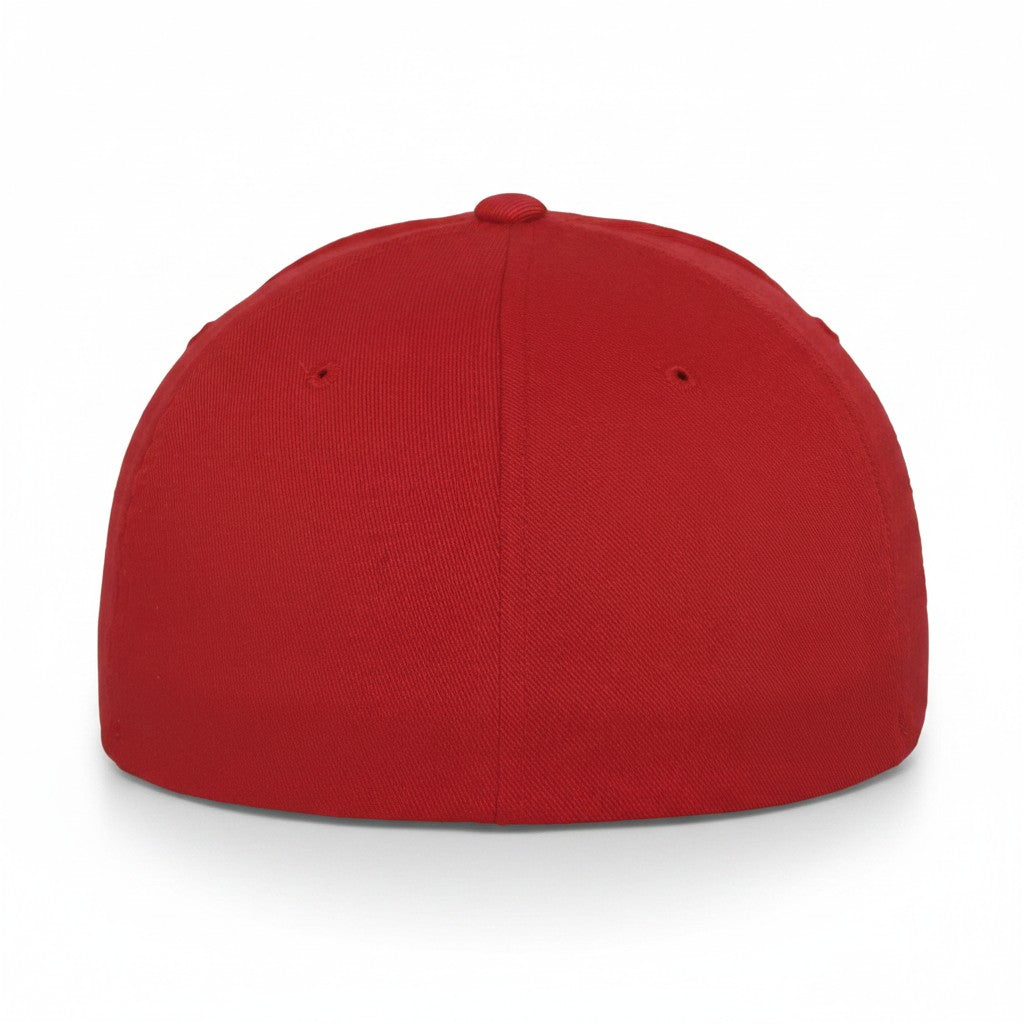 Flexfit: Red Wooly Combed Stretch Fit Cap