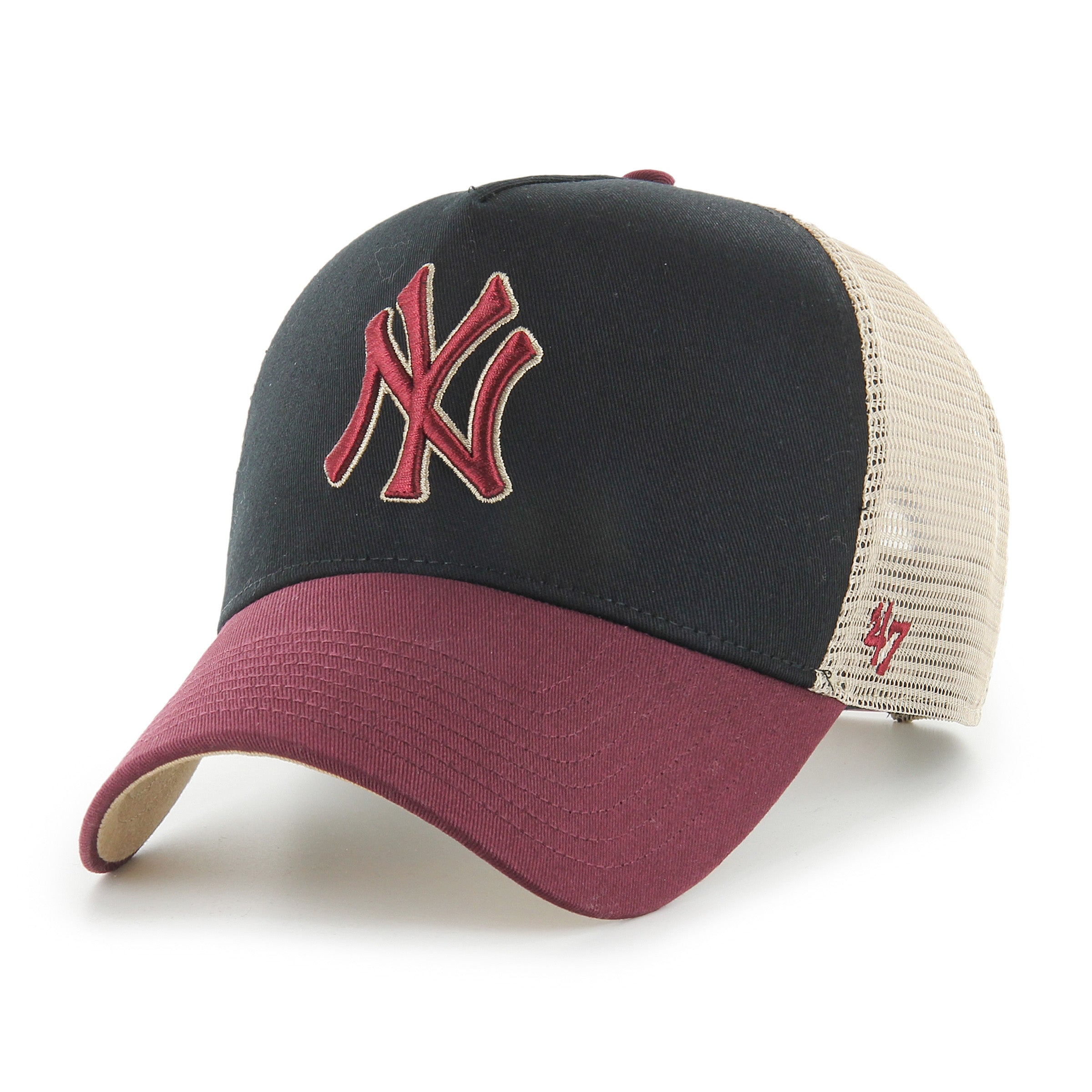New York Yankees Ballpark Mesh TT '47 OFFSIDE DT Black Cap