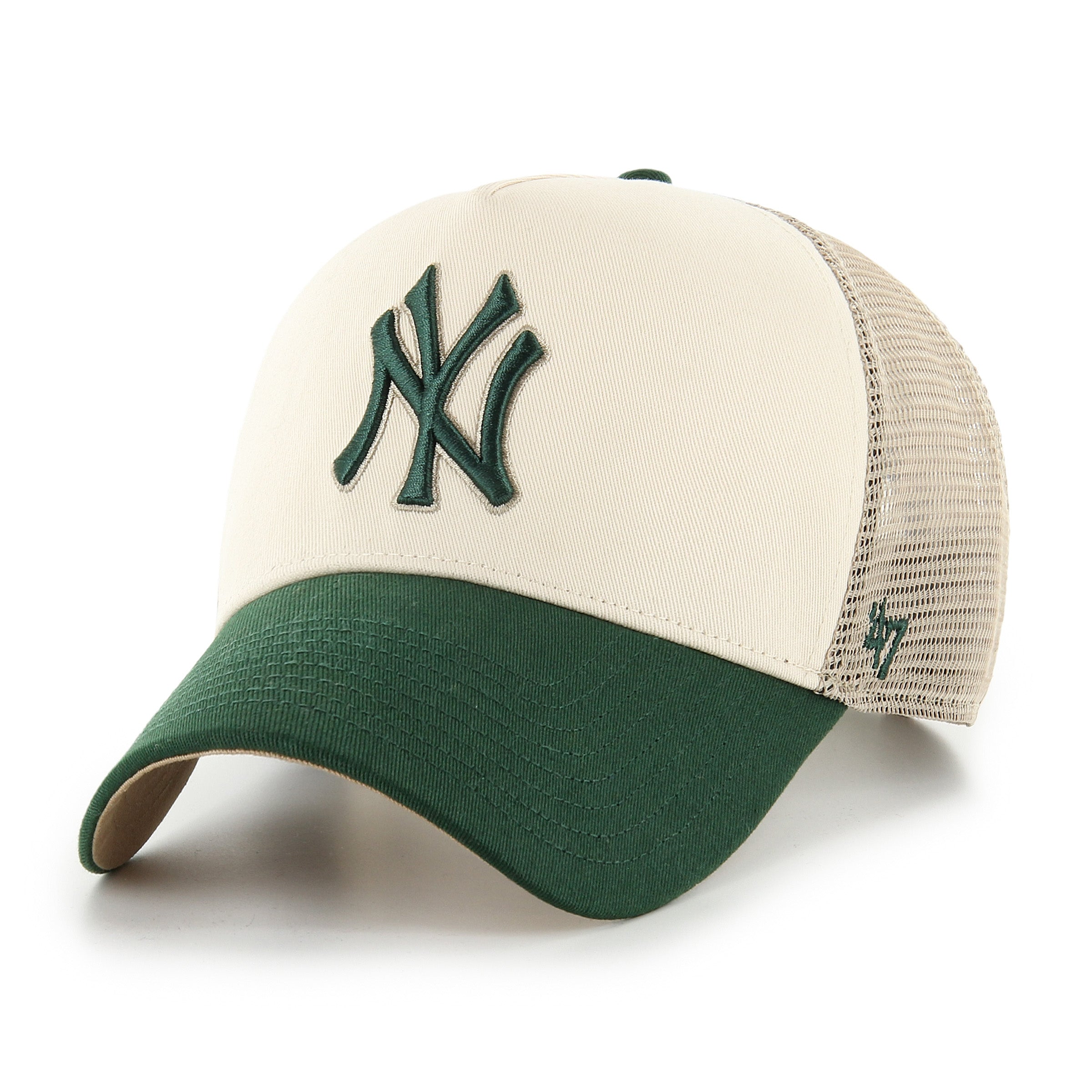New York Yankees Ballpark Mesh TT '47 OFFSIDE DT Beige Cap