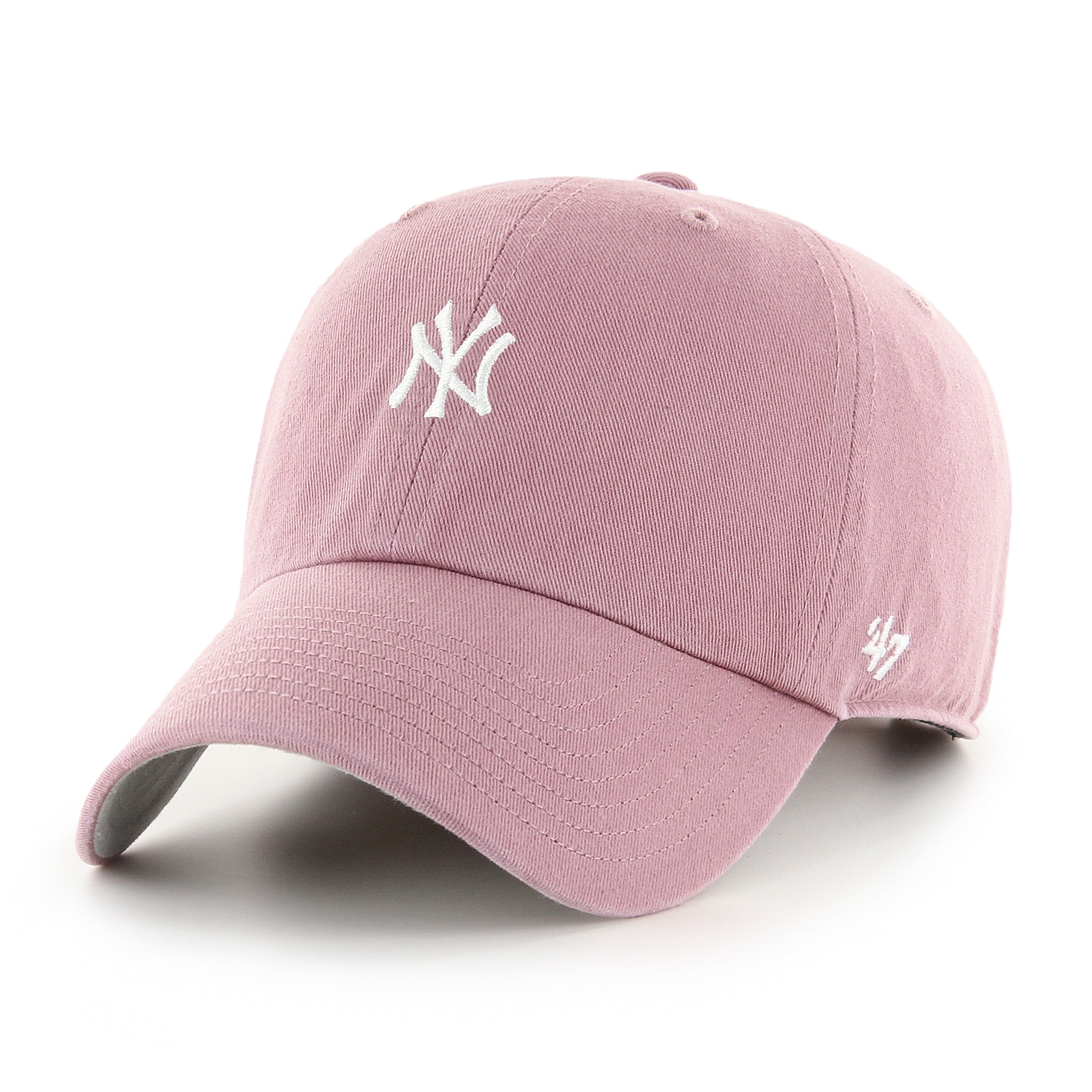 New York Yankees BASE RUNNER 47 Clean Up Mauve Cap