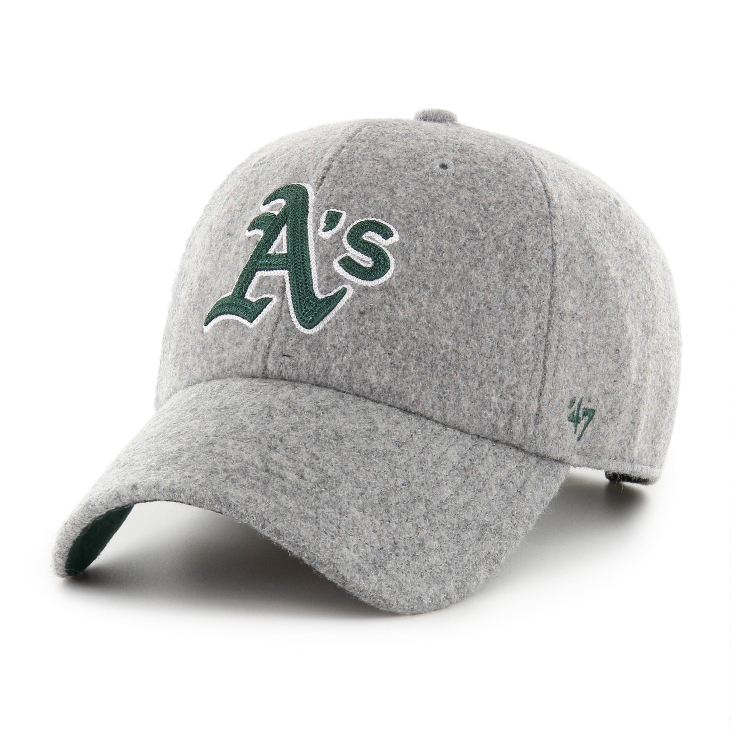 Oakland Athletics Chain Stitch '47 CLEAN UP Grey Cap
