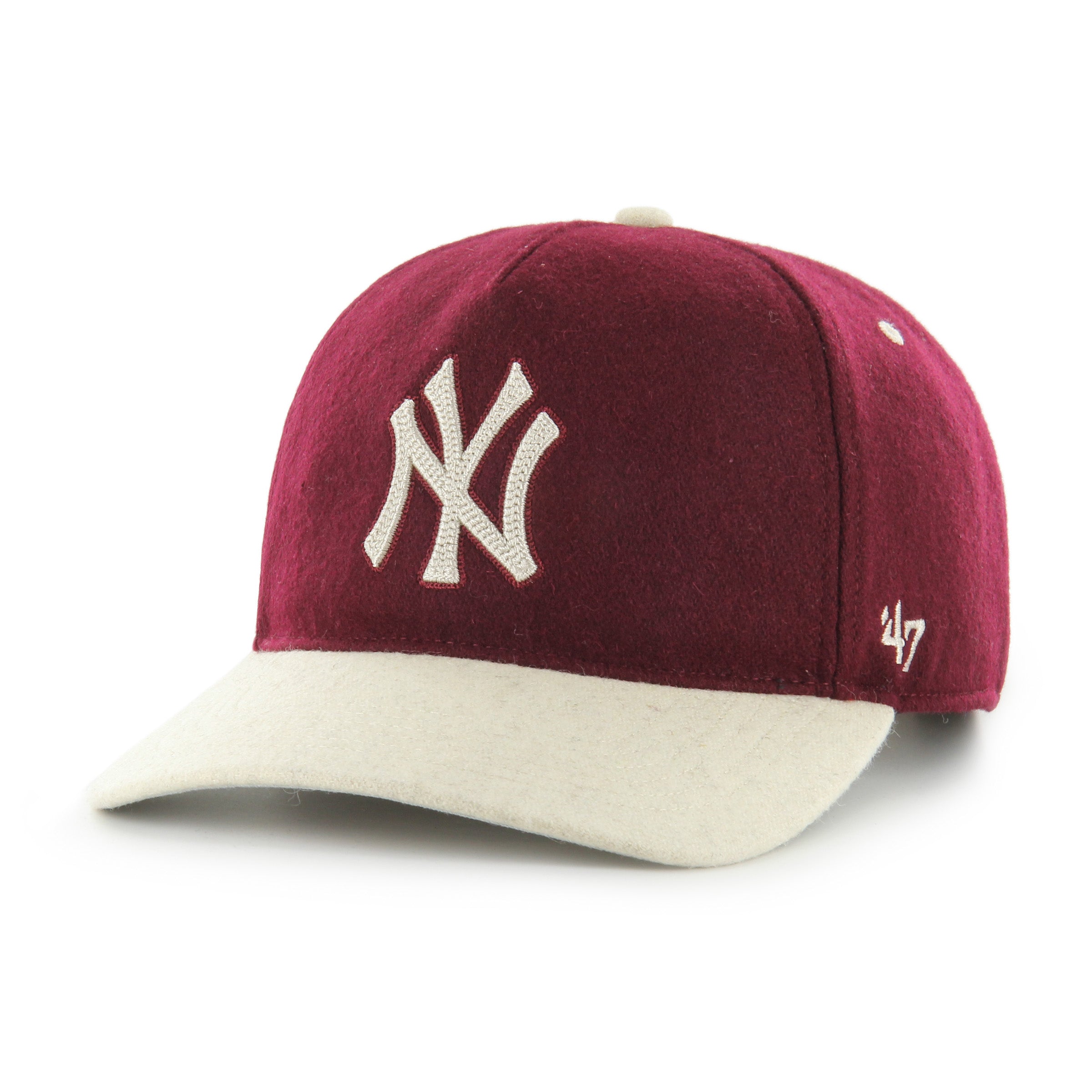New York Yankees Chain Stitch TT ’47 HITCH LC Dark Maroon Cap