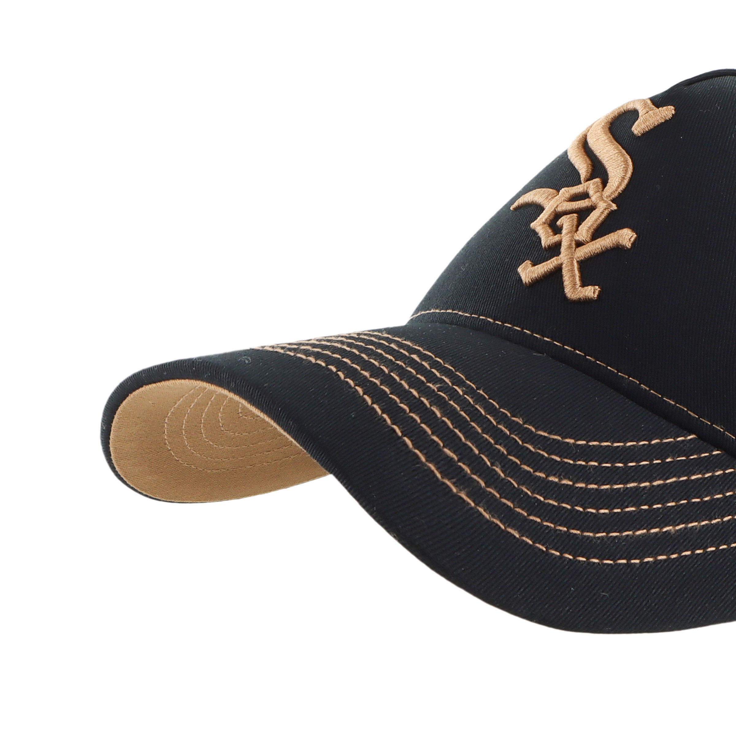 Chicago White Sox Contrast Stitch ’47 MVP DT Black Cap