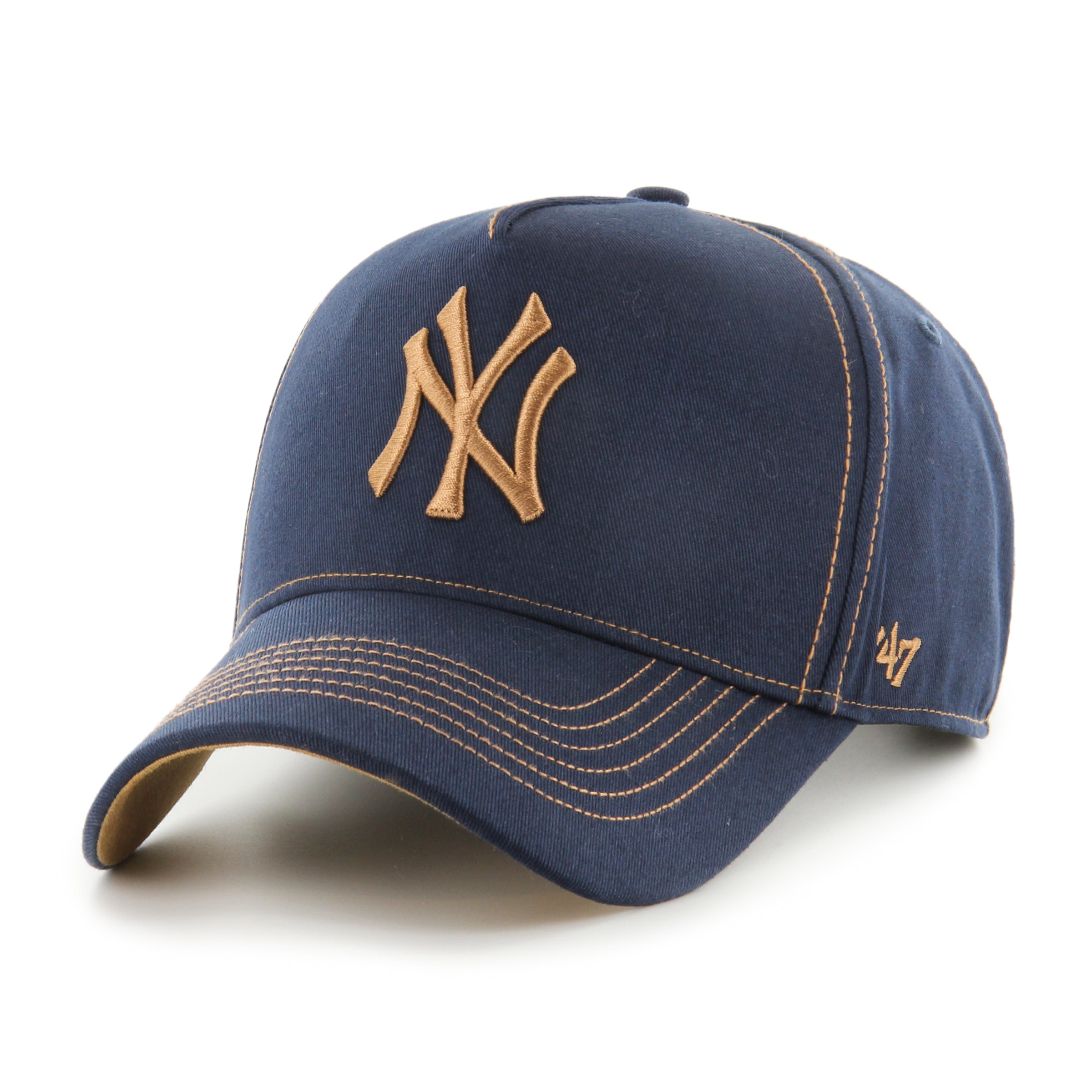 New York Yankees Contrast Stitch ’47 MVP DT Navy Cap