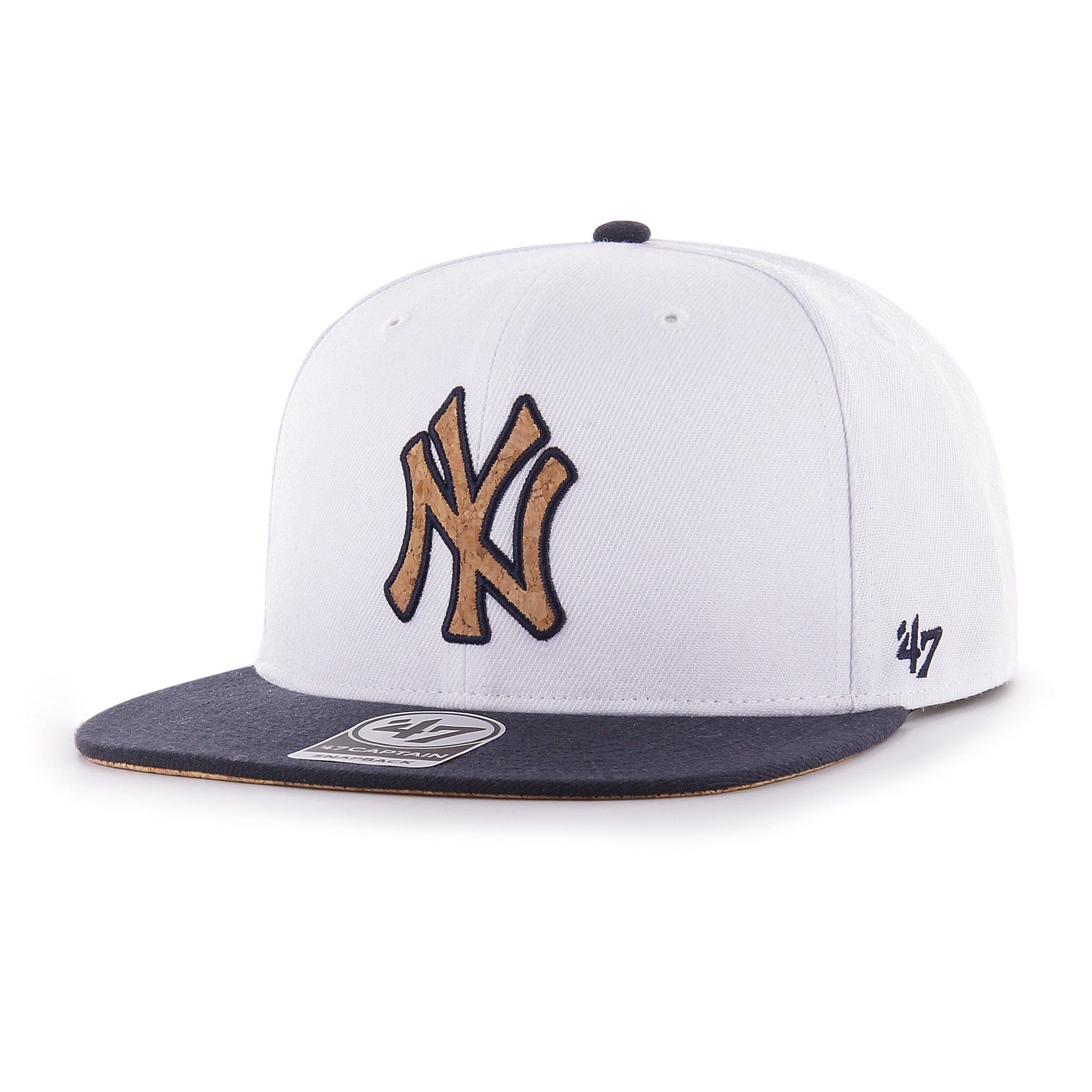 New York Yankees Corkscrew 47 CAPTAIN White Cap