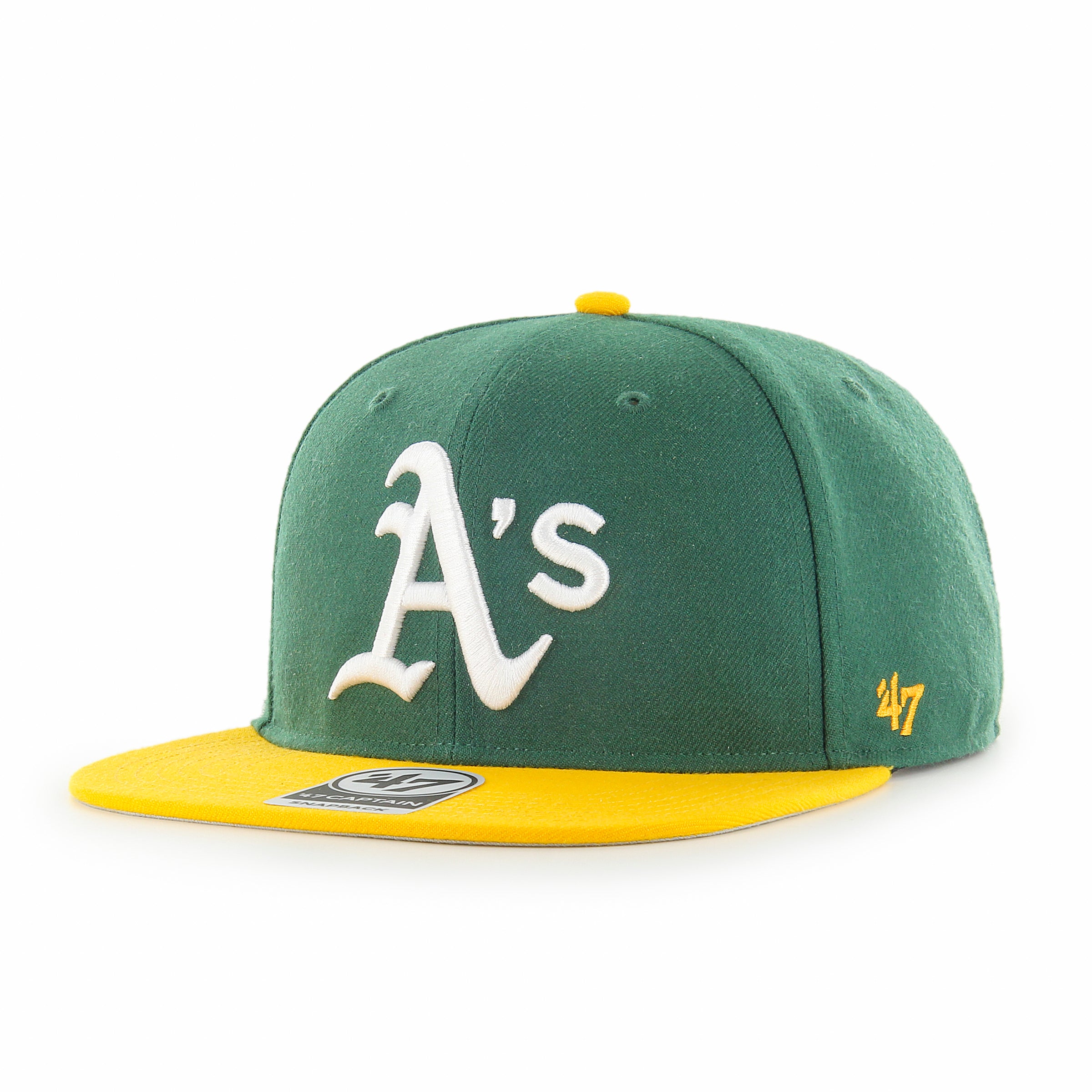 Oakland Athletics Sure Shot Two Tone '47 CAPTAIN Dark Green Cap
