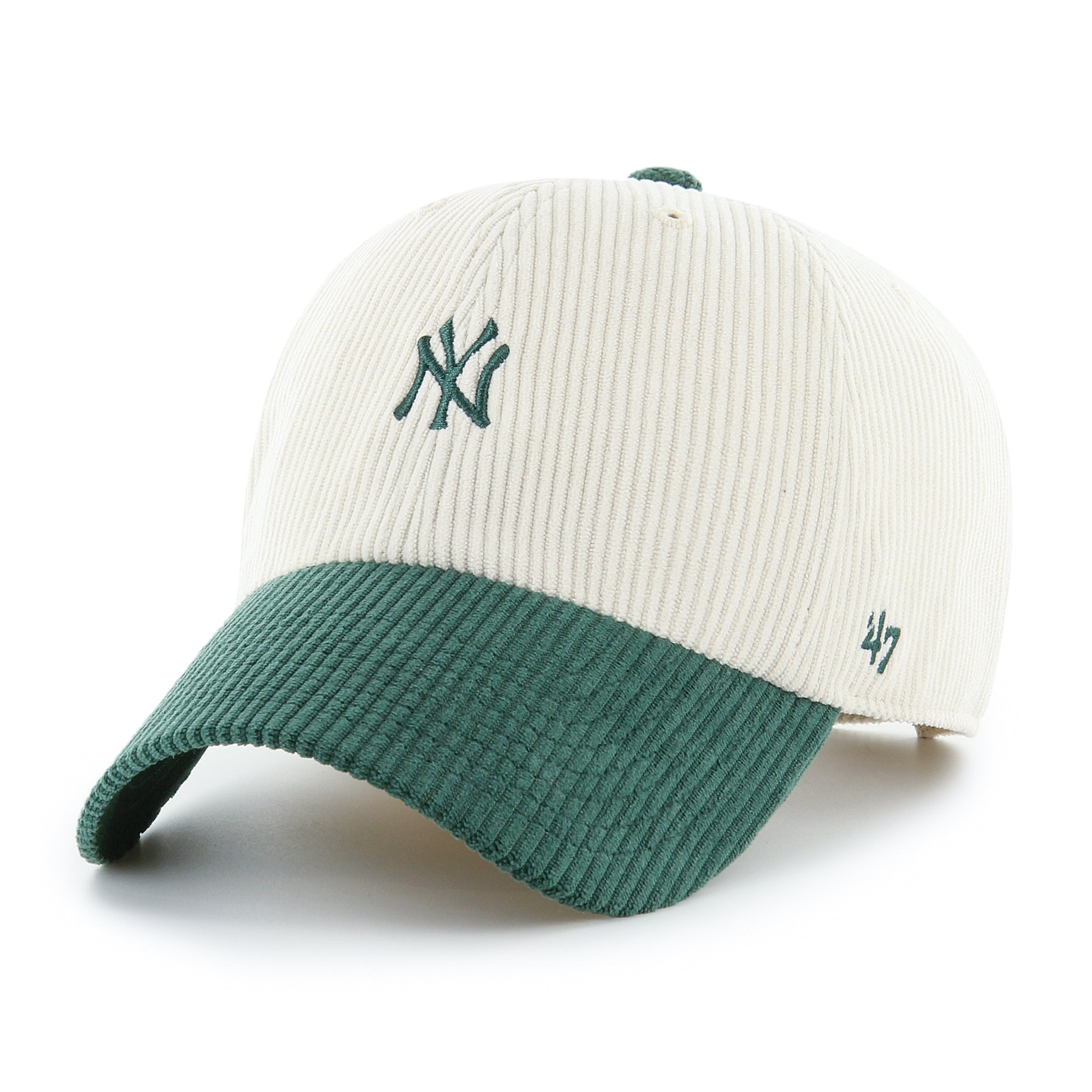 New York Yankees Cord Base Runner TT ’47 CLEAN UP Beige Cap