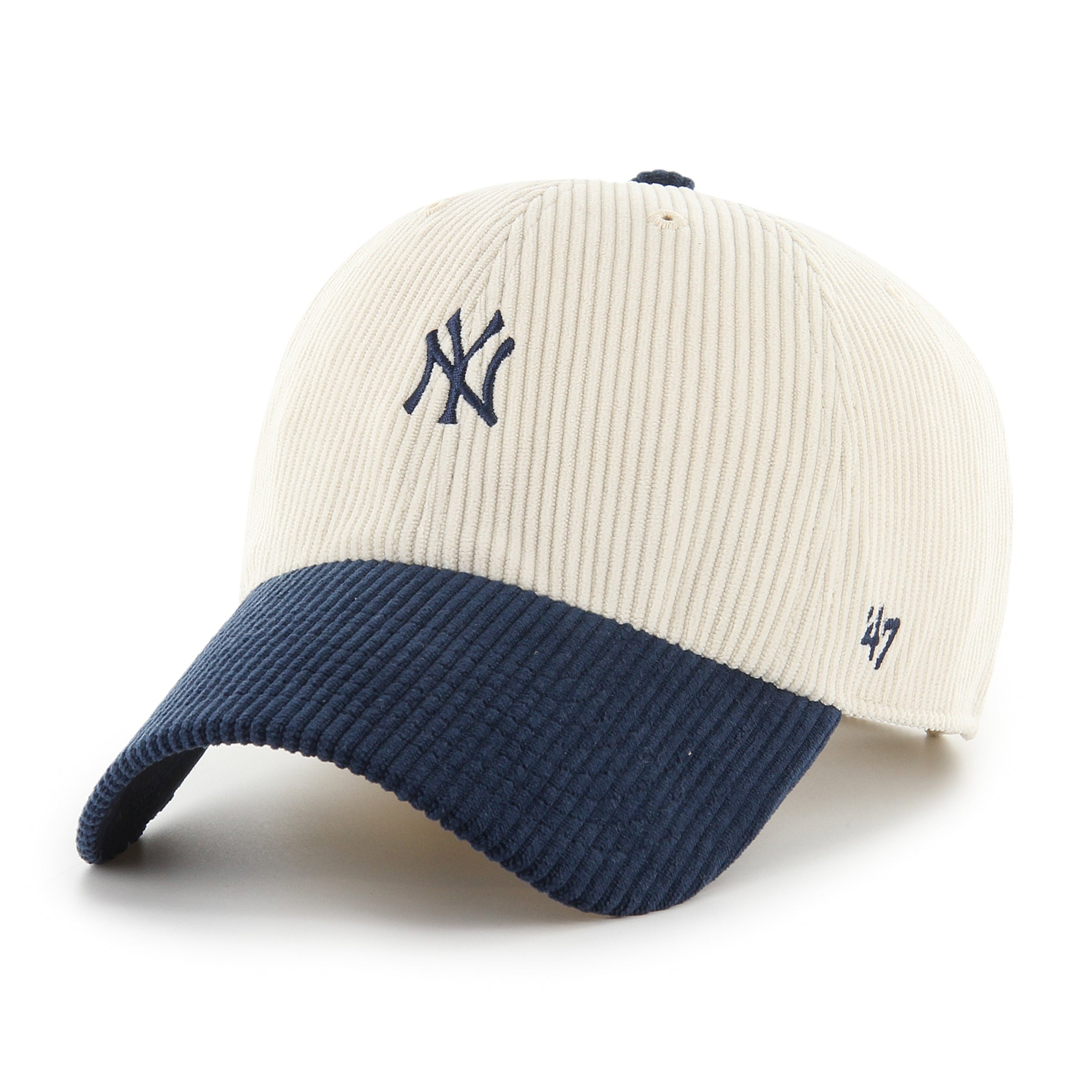 New York Yankees Cord Base Runner TT ’47 CLEAN UP Beige Cap