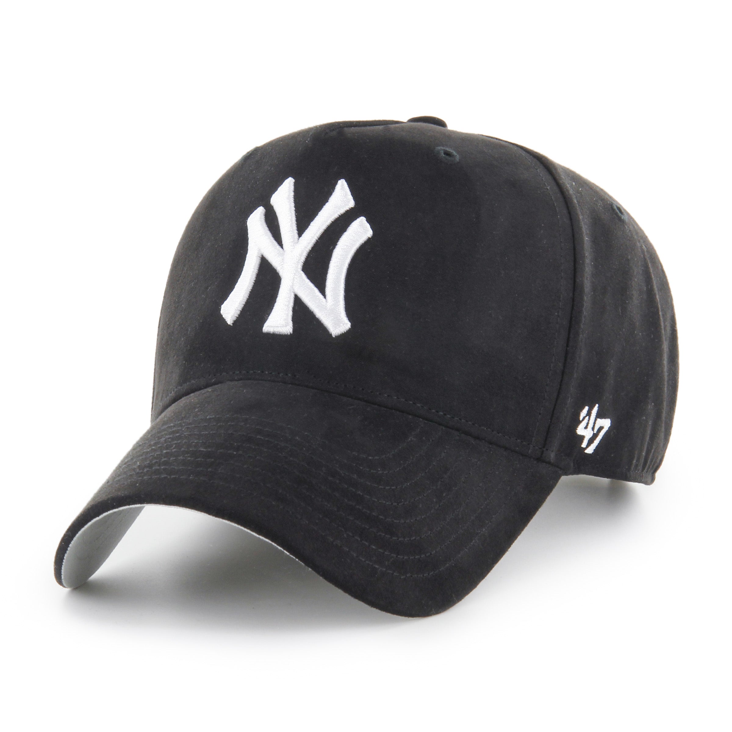 New York Yankees Ultrasuede ’47 MVP DT Black Cap