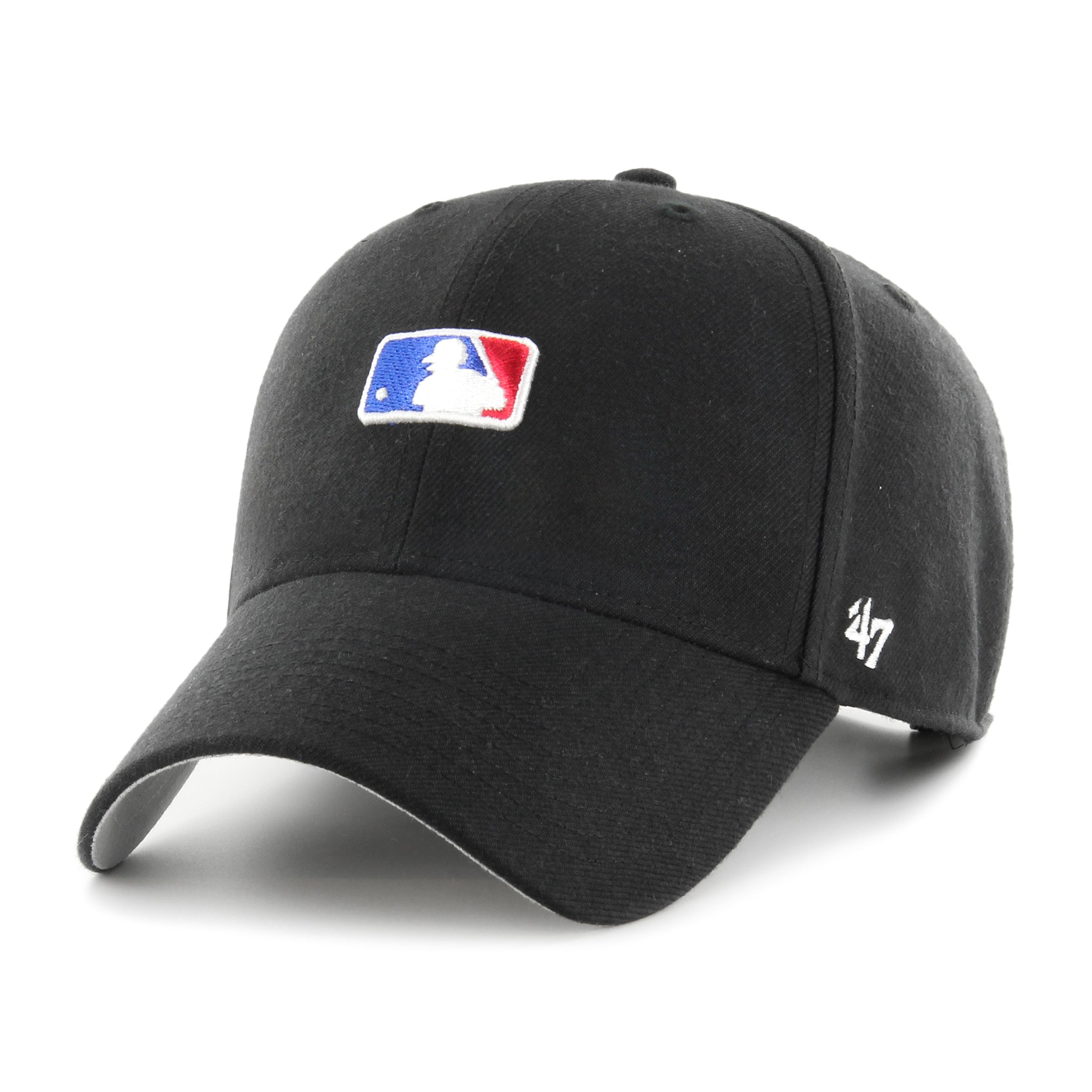 Batter Man Logo Base Runner Snap '47 MVP Black Cap
