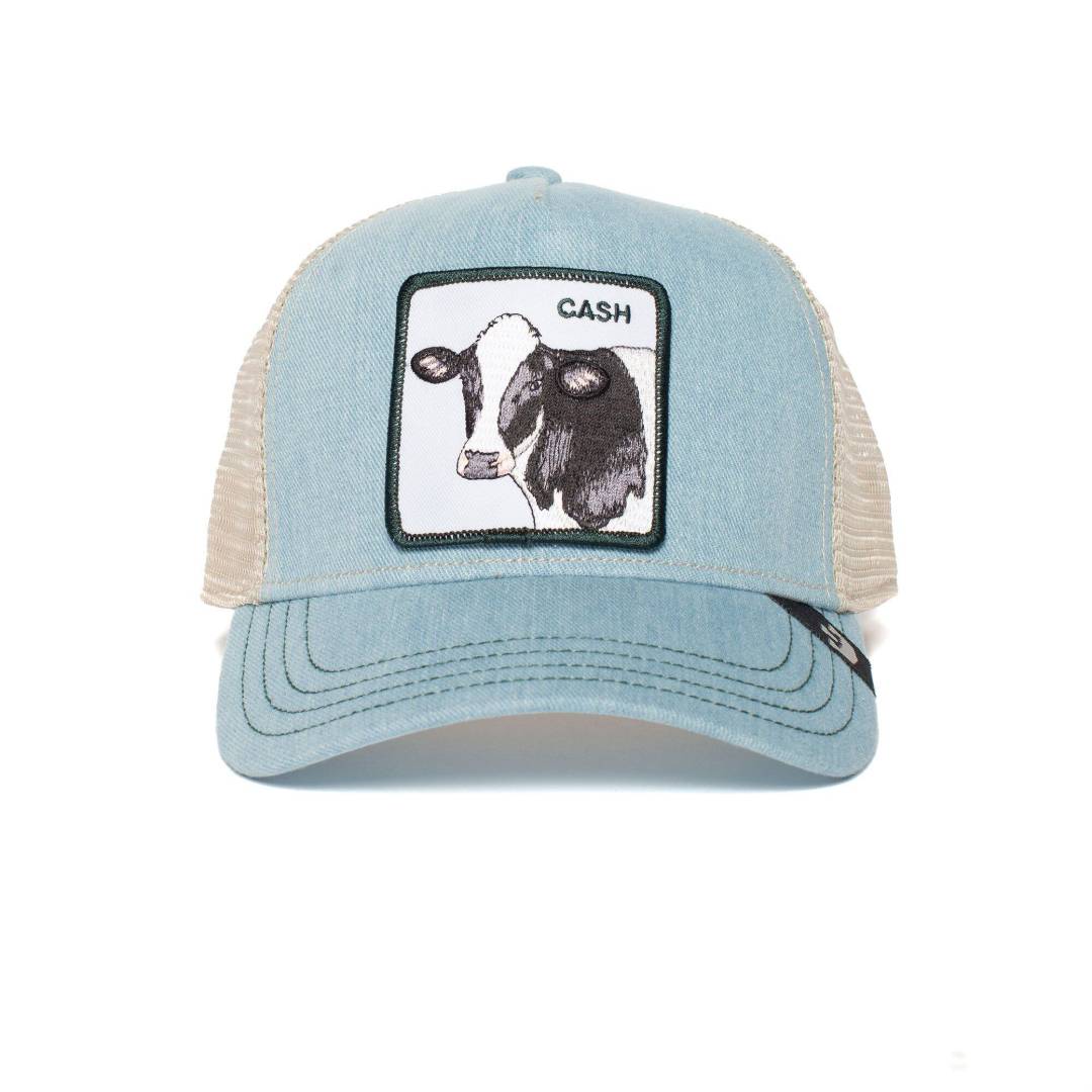 The Cash Cow Blue Trucker Cap